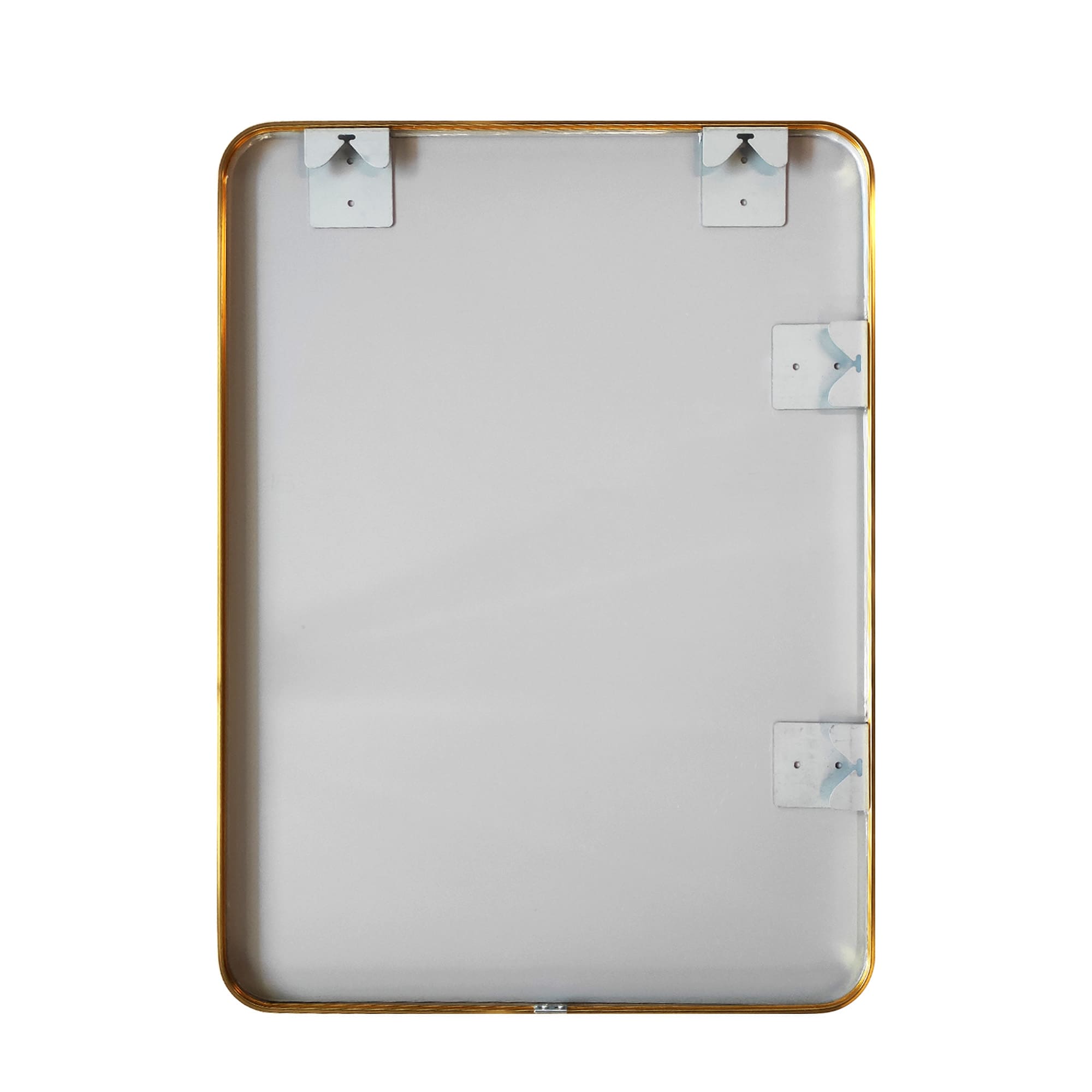 AAZJ BS 24-in x 32-in Framed Bathroom Vanity Mirror (Gold) ASY-MR2430GD ...