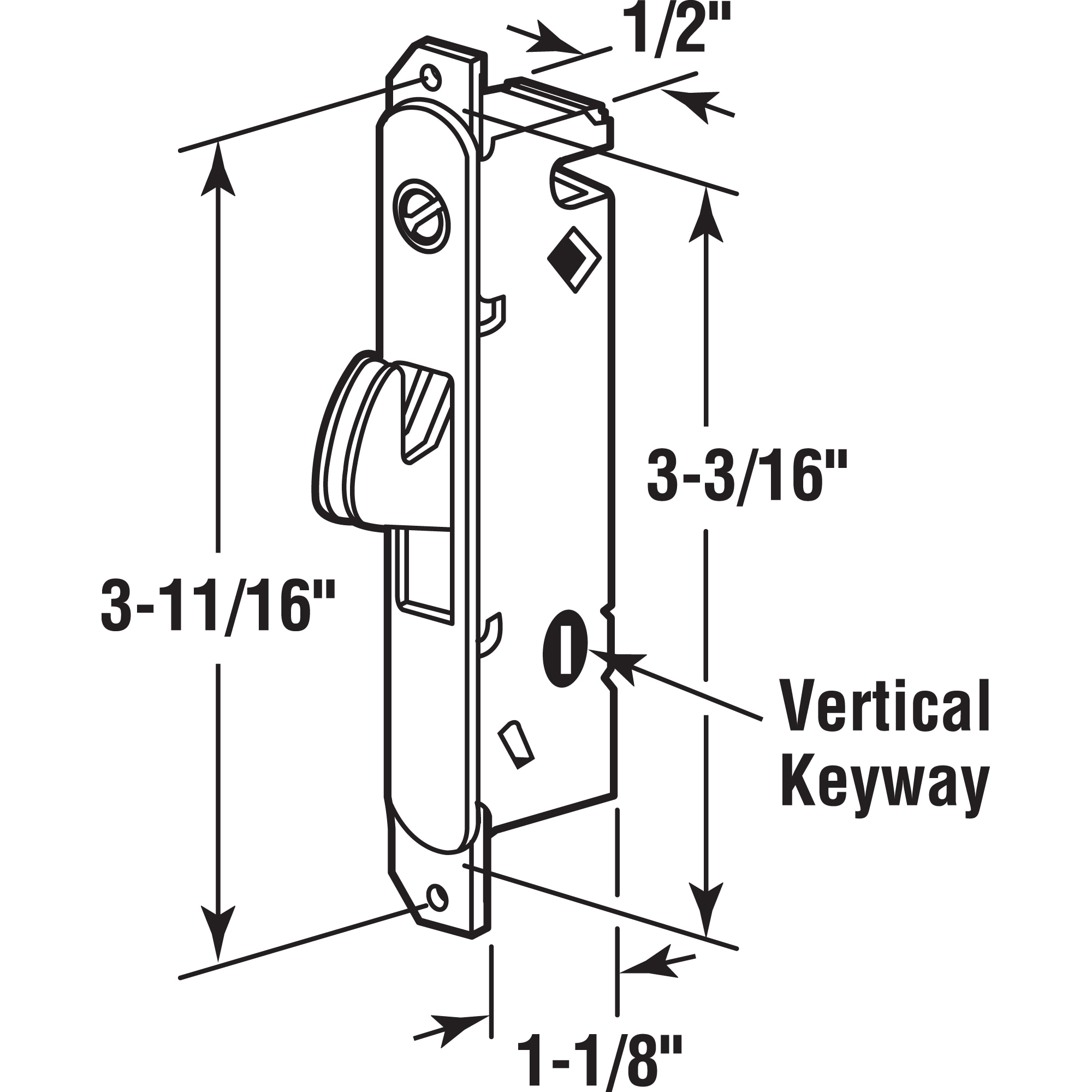 Prime-Line E 2013 Sliding-Patio-Door-Cylinder-Locks - View #3