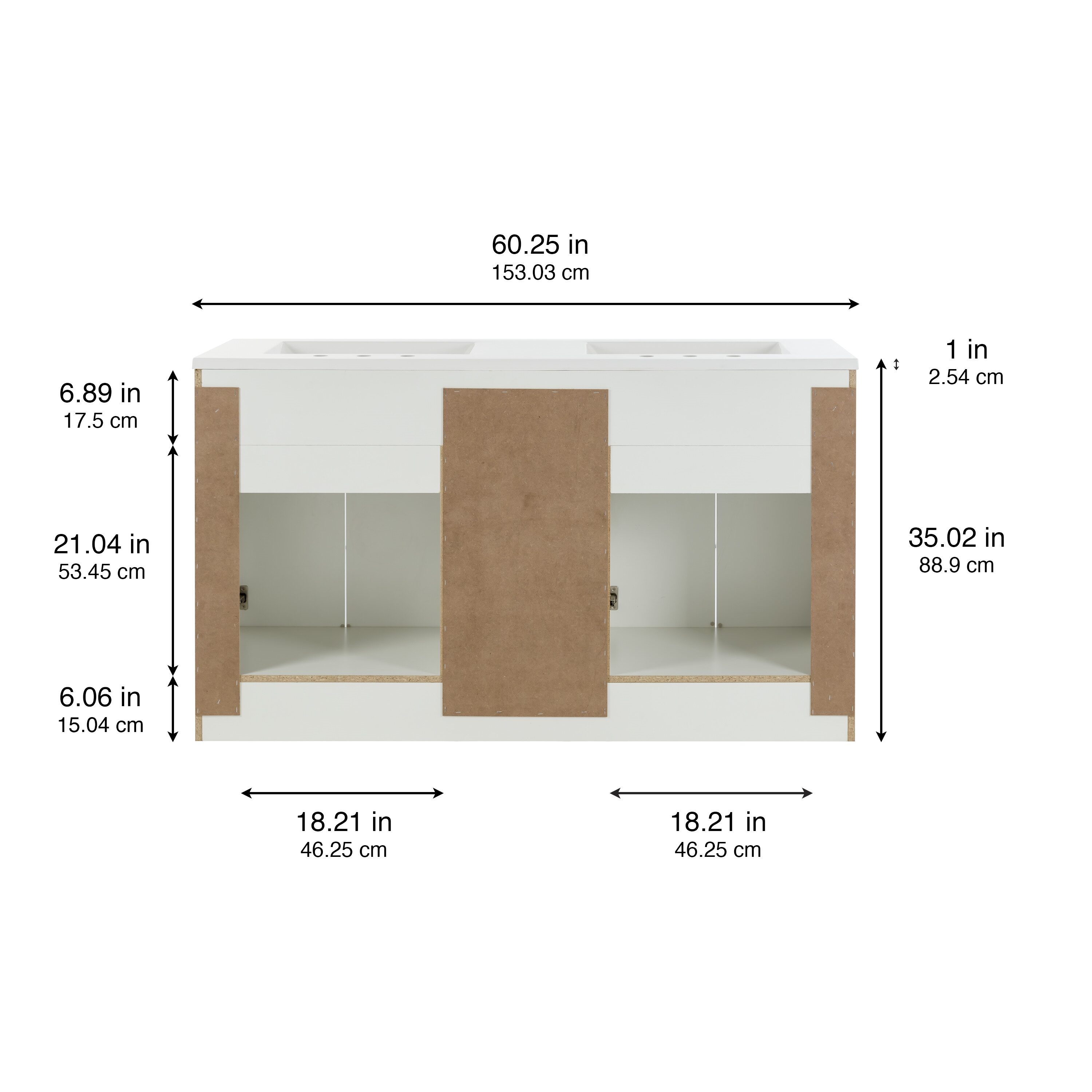 Diamond NOW PU60P2-WH Bath-Vanity-Combo - View #14