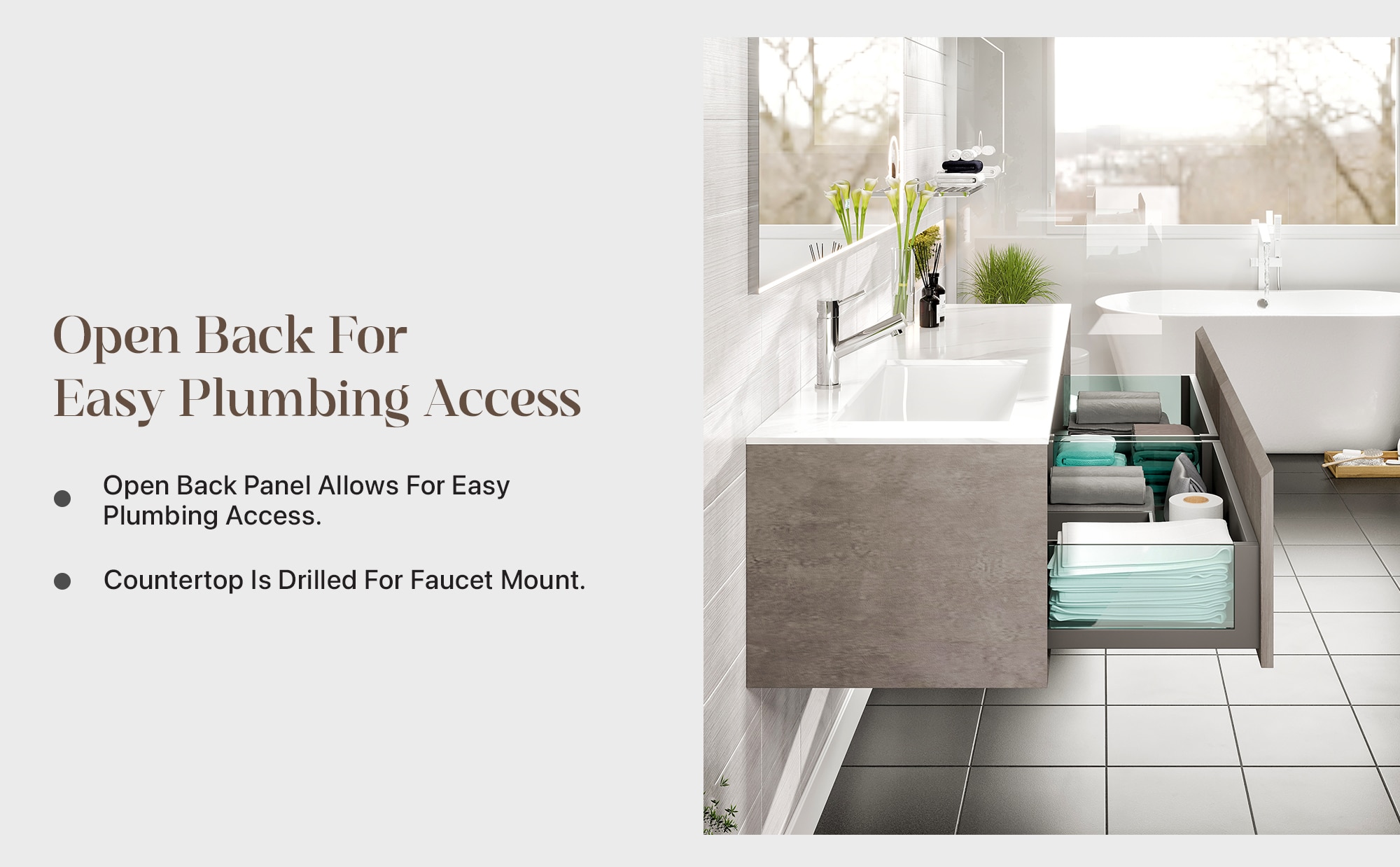 Eviva EVVN76-60CGR-SS Bath-Vanity-Combo - View #9