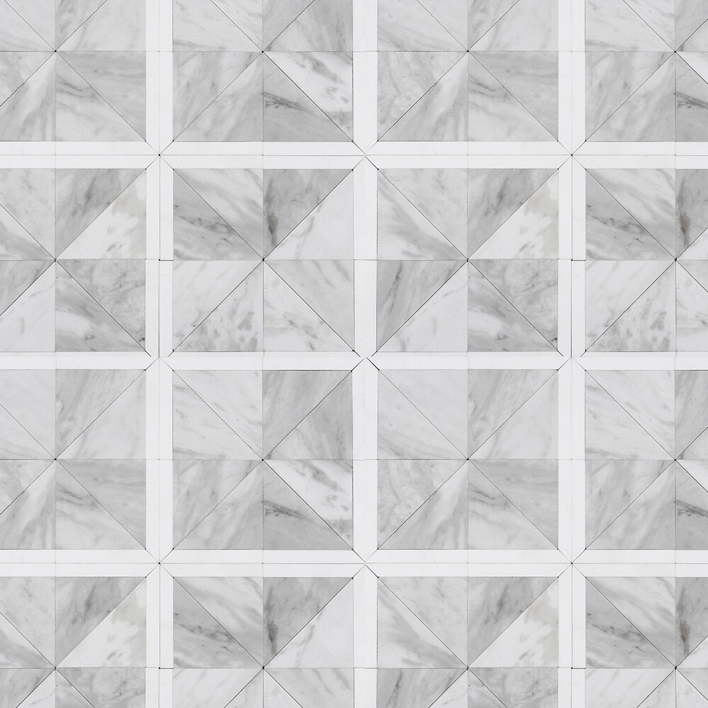 Peel&Stick Mosaics LWPS071012 Stately Squares 12-in x 12-in Matte PVC Marble look Mosaic Wall Tile ( 15.015-sq ft Carton