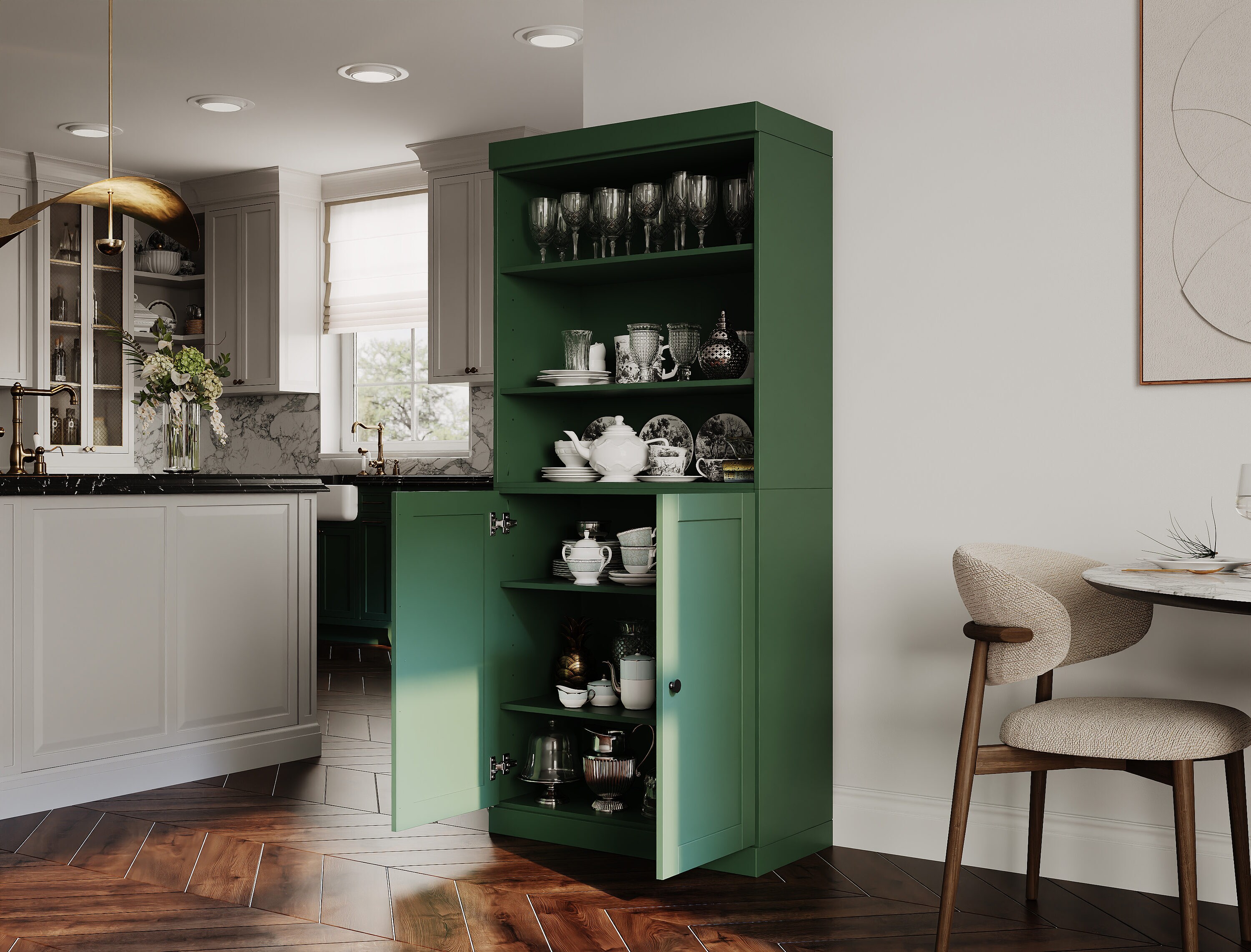 Palace Imports 321-12 Dining-Kitchen-Storarge - View #2