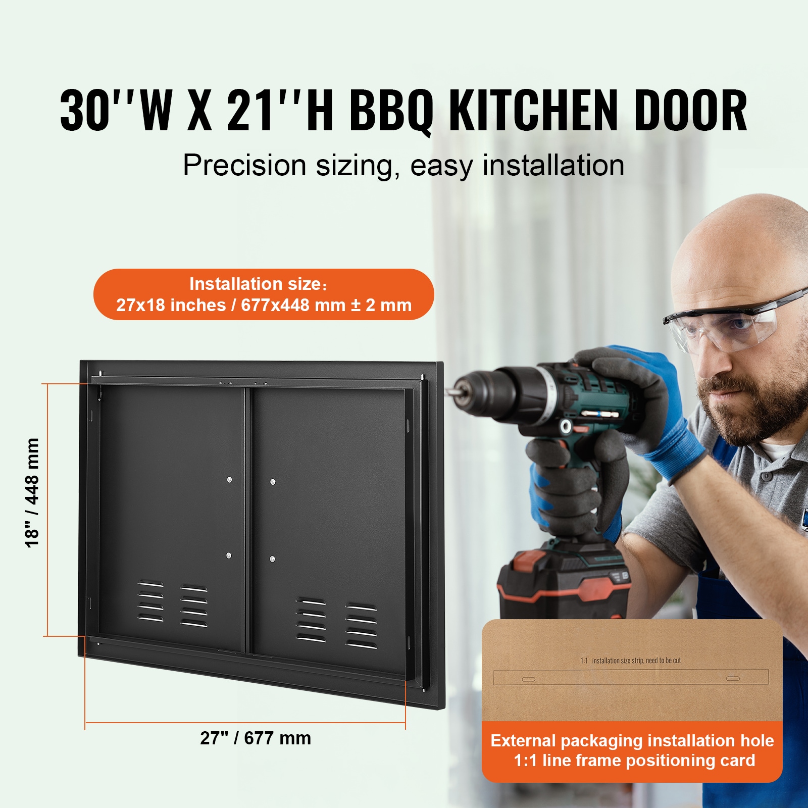 VEVOR SMMBSCJMHS30RL2L0V0 Builtin-Grill-Cabinet-Parts - View #5