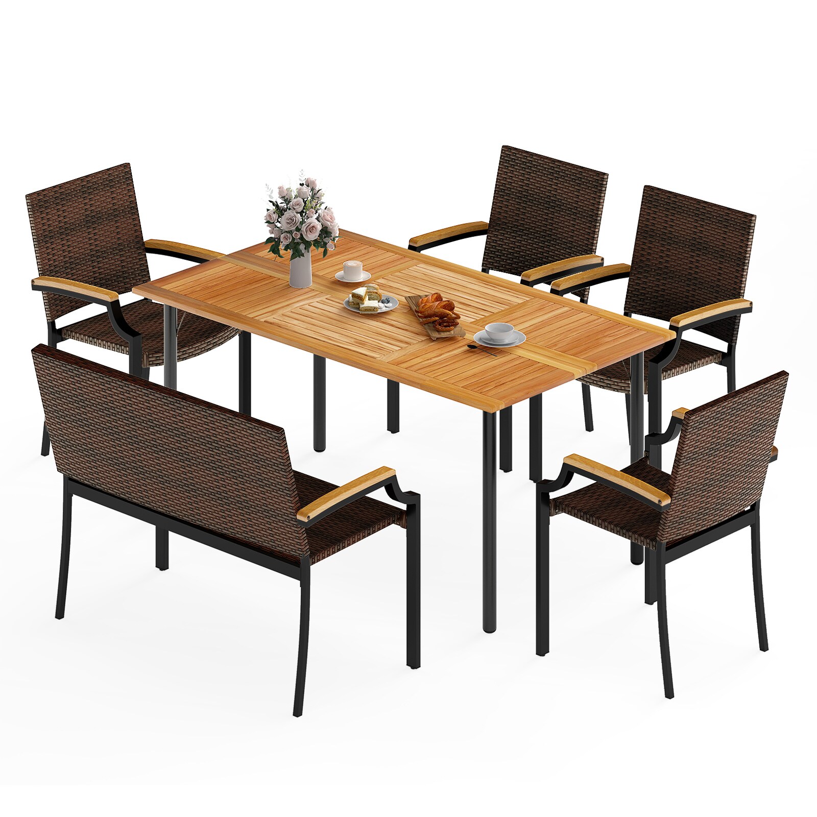 Ayelon OH80WH89706 Patio-Dining-Sets - View #4