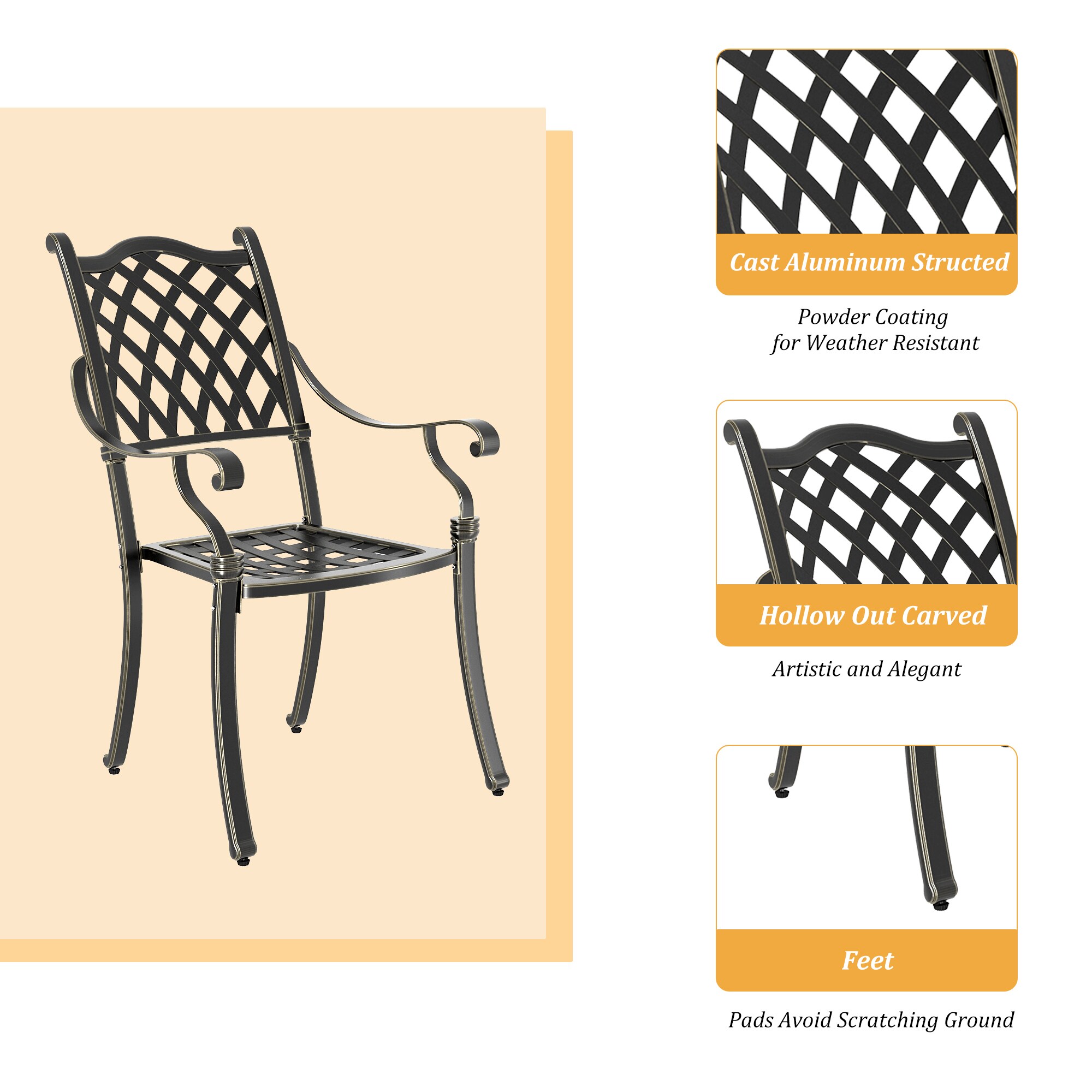 CASAINC BJC-WF-0N5XG3N9EQ-49 Patio-Dining-Sets - View #4