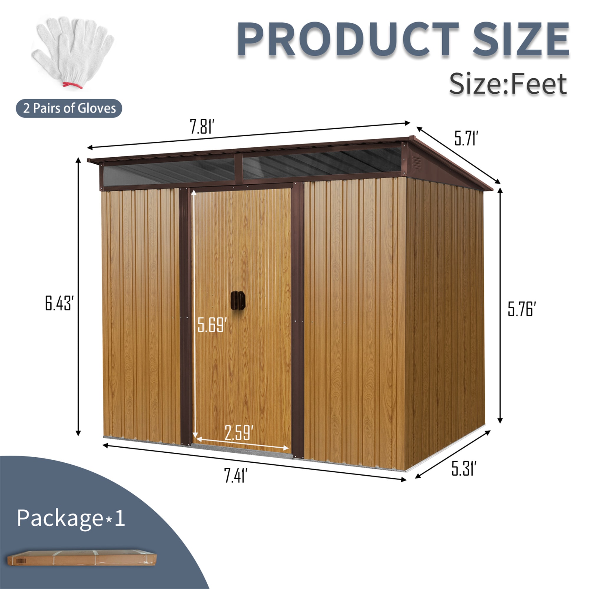 BABOOM BOM-185316-OR Metal-Storage-Buildings-Sheds - View #4