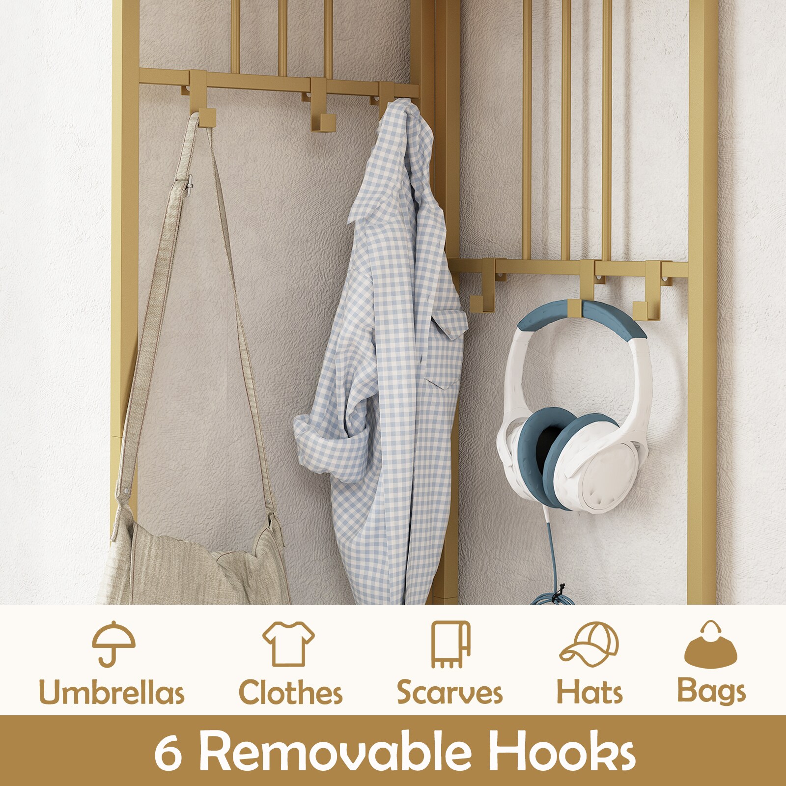 Ayelon SN08WH122 Coatrack-Stands-Pedestals - View #5
