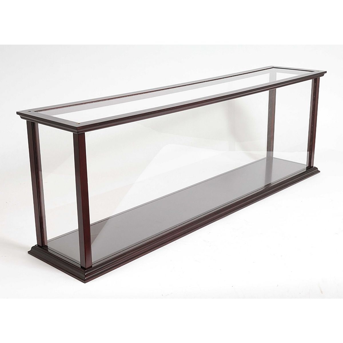 HomeRoots Wooden Display Case for Cruise Ship Models 38.5-in L x 9.5-in W x  16-in H Brown in the Decorative Accessories department at