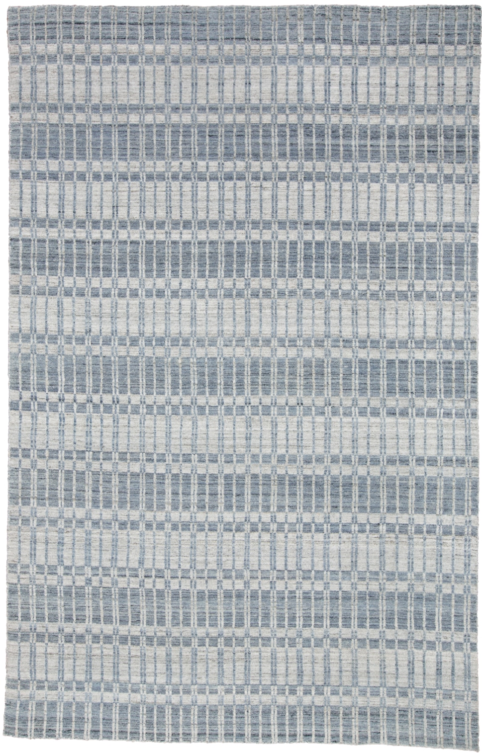 Room Envy 686R6385BLUSLVF09 Odami 7 x 9 (ft) Loomed Polypropylene Denim Blue/Light Gray Rectangular Indoor Stripe Area rug