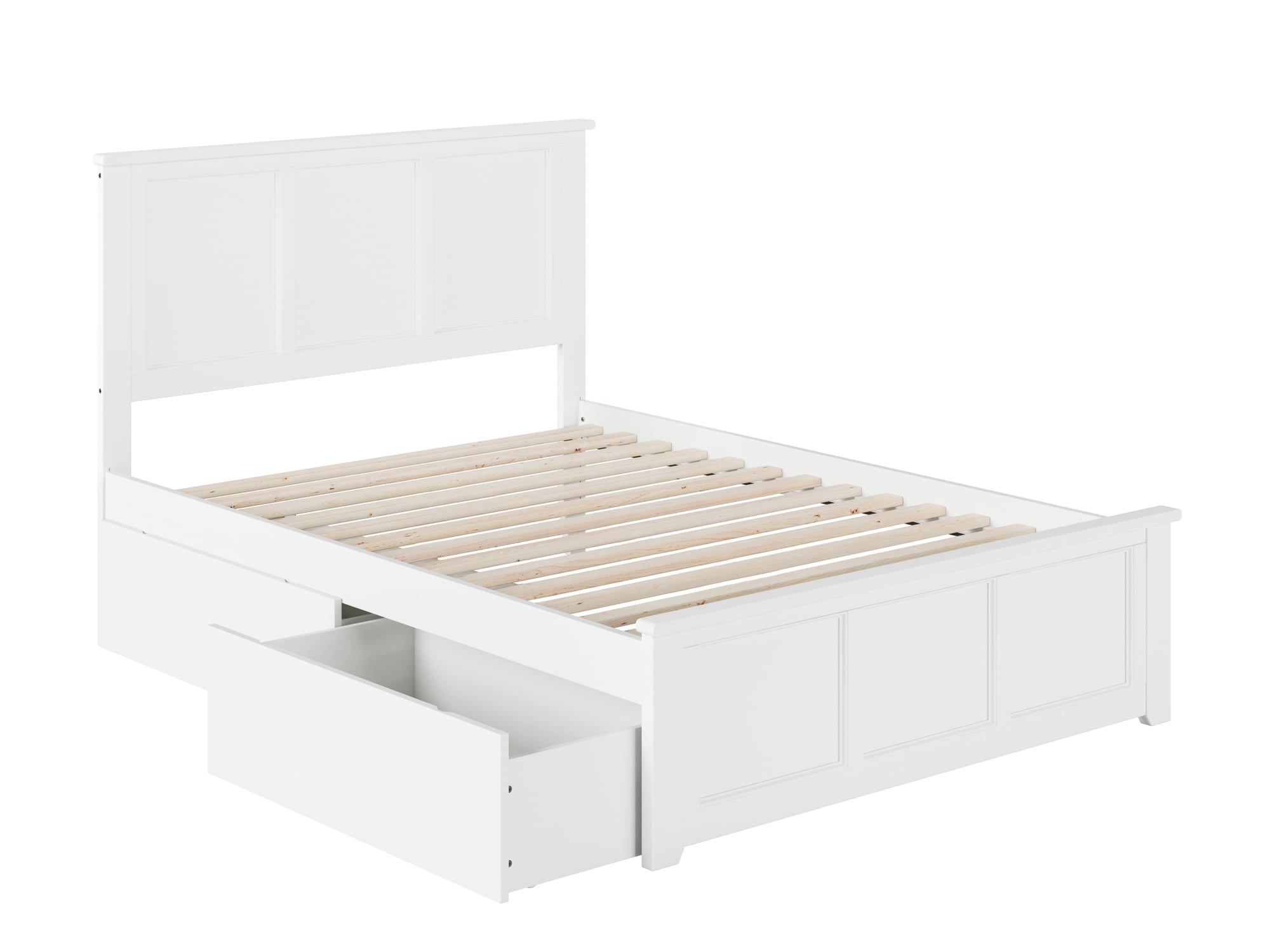 White full store bed platform