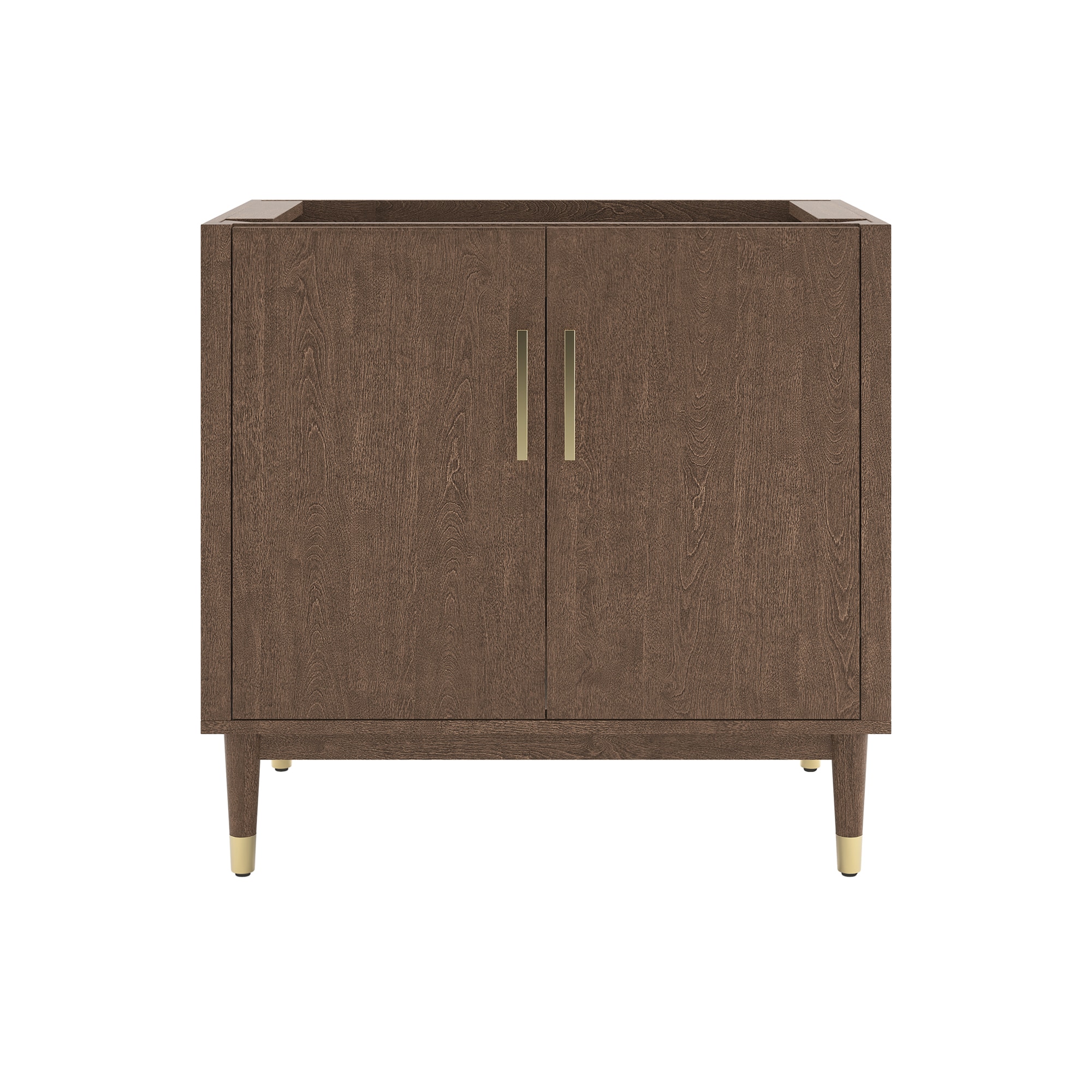 Fresca FCB4436MBIR Sawyer 36-in Mocha Birch Bathroom Vanity Base Cabinet without Top