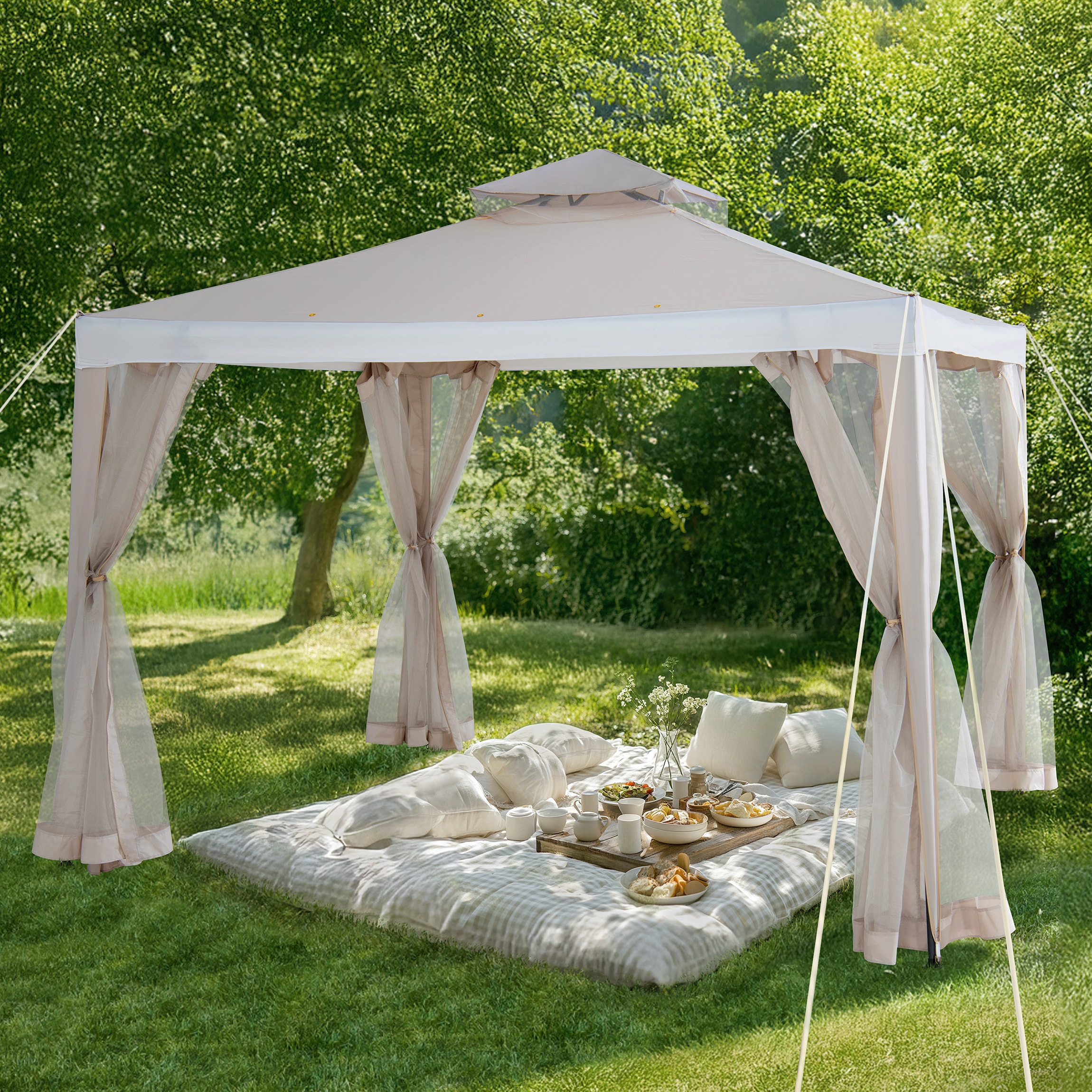 Sunjoy Off-white Gazebos at Lowes.com