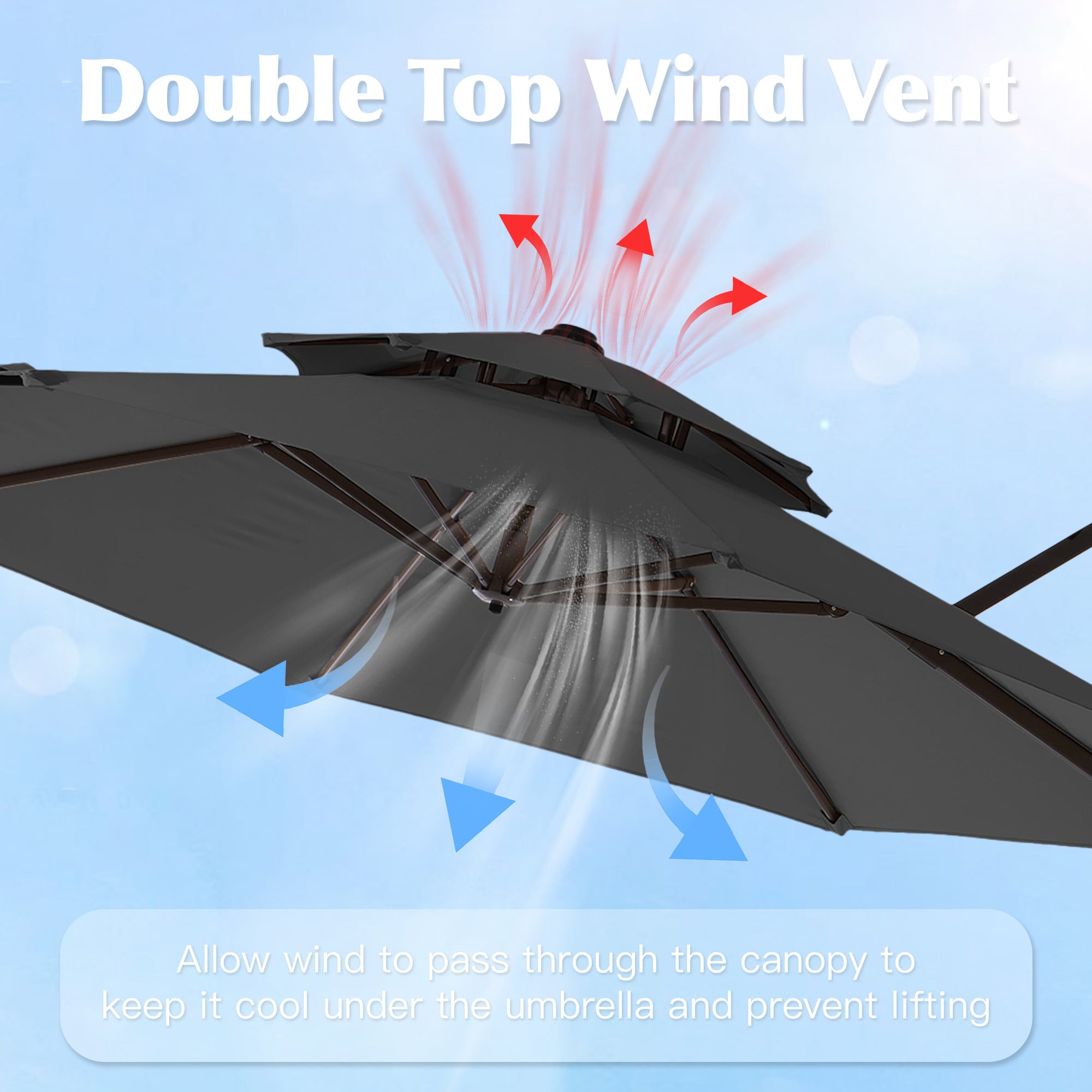 JEAREY XNECW-3S-WT Umbrellas-2 - View #6