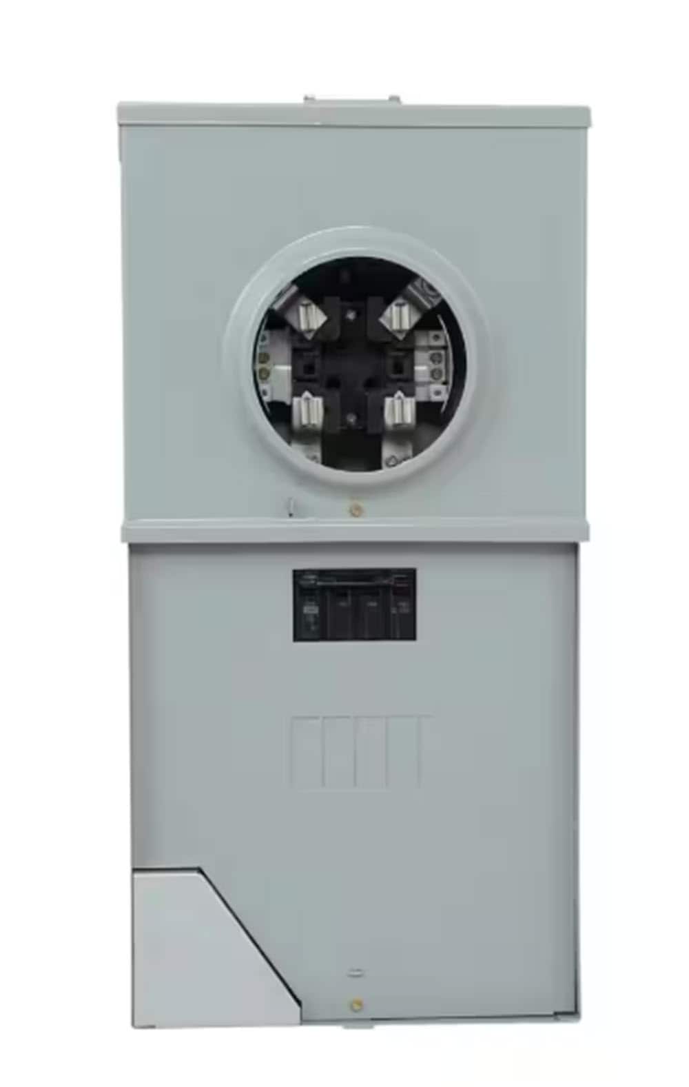 Midwest R281CB1P 200 -Amp 4 -Spaces 4 -Circuit Outdoor Main Breaker Meter Combo Load Center