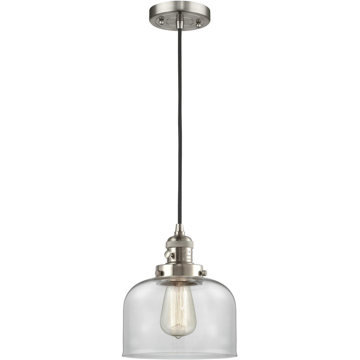 Innovations Lighting 2344674 201CSW-SN-G72-LED Franklin Restoration Bell Mini Pendant