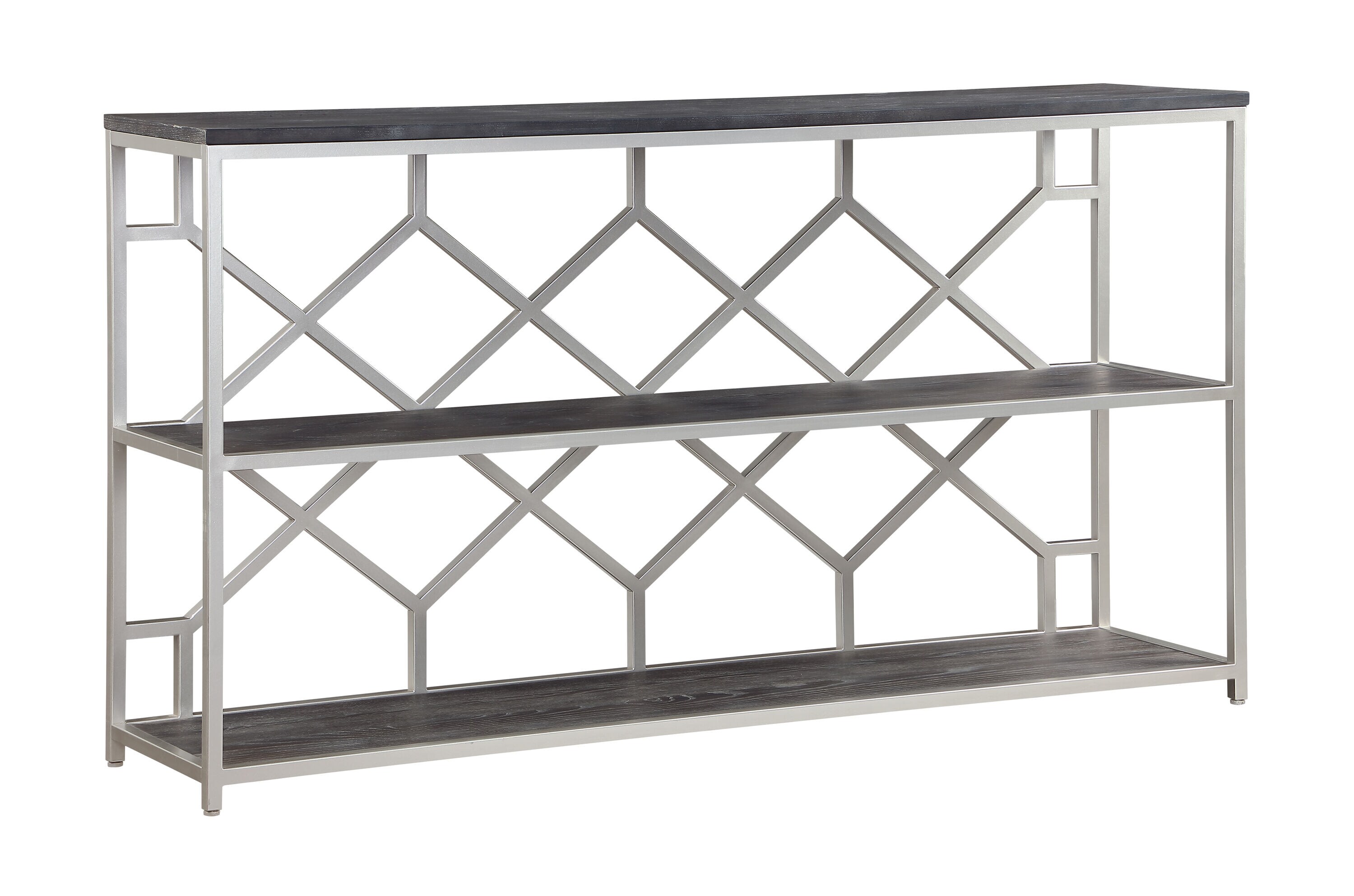 Coast to Coast 40250 Midcentury Dark Brown Console Table