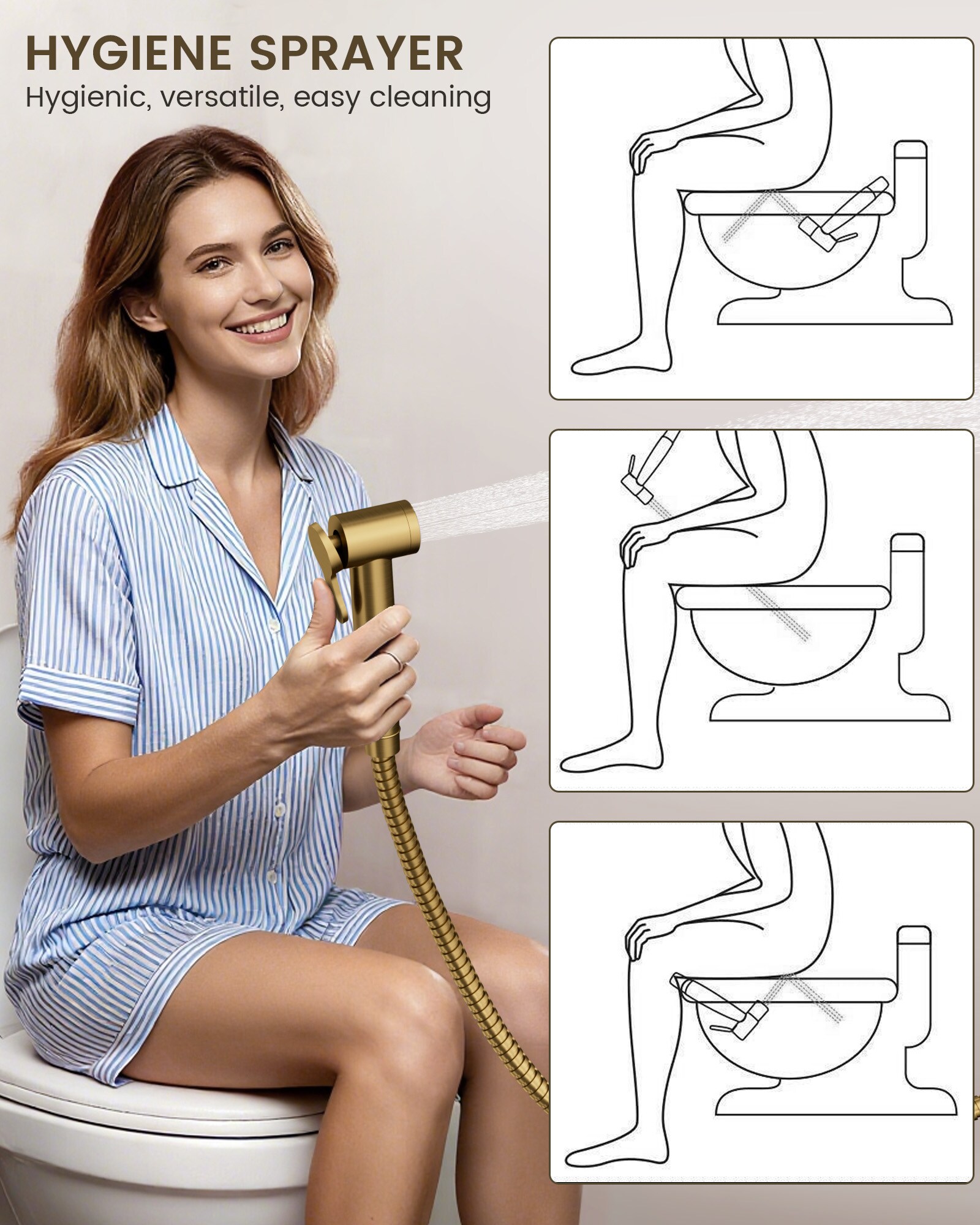 YAWWALK Y11W69-BG-1 Bidet-Faucets - View #6