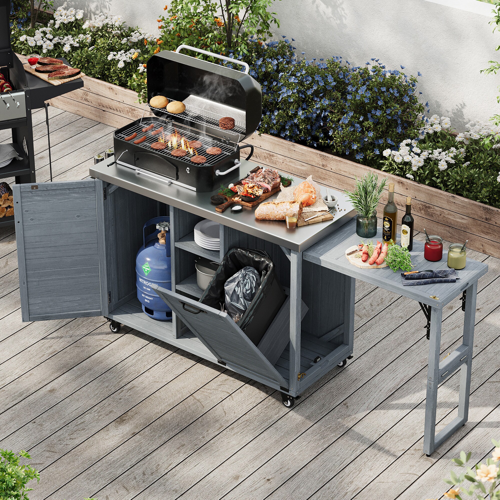 9.13-Inch-Tall Outdoor Serving Carts at Lowes.com