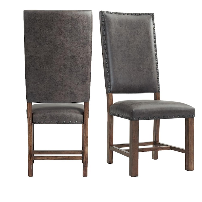 Picket House Furnishings Hayward Rustic, Rustic Leather Dining Chairs