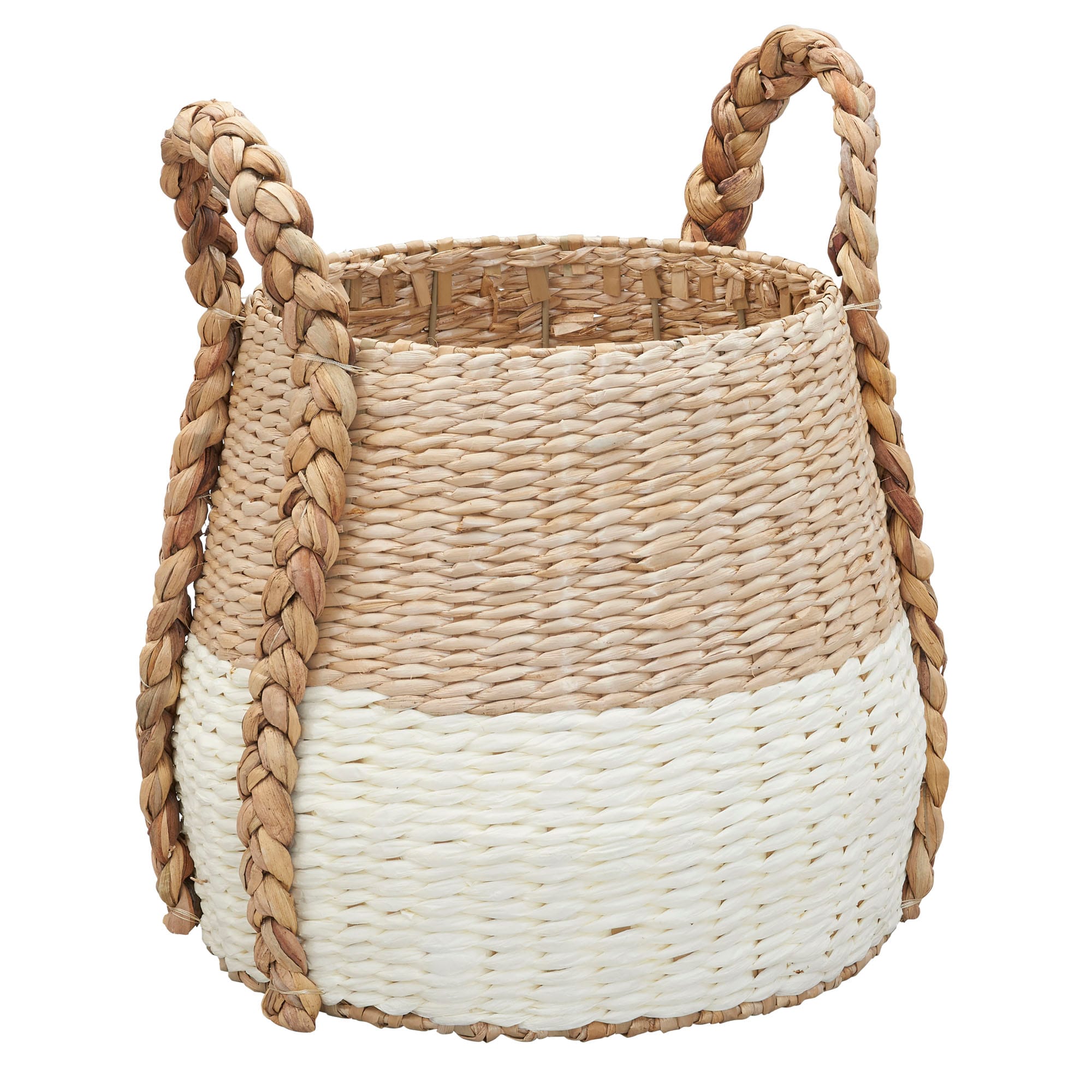Household Essentials Cattail and Paper Terra Basket Natural and Cream #HHML-6613