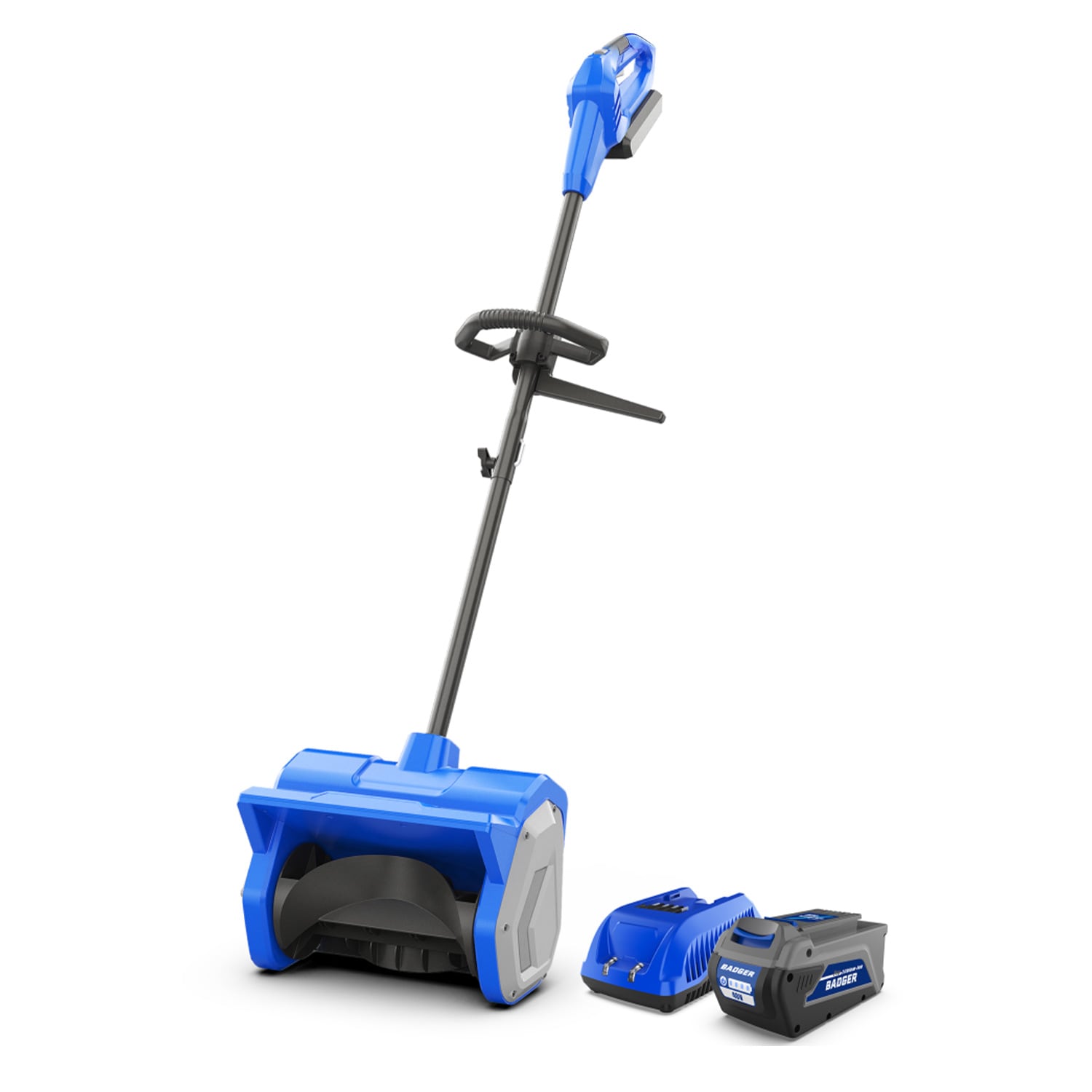 Wild Badger Power WB40VSNOWSH 12-in Poly Snow Shovel with 56-in Poly Handle
