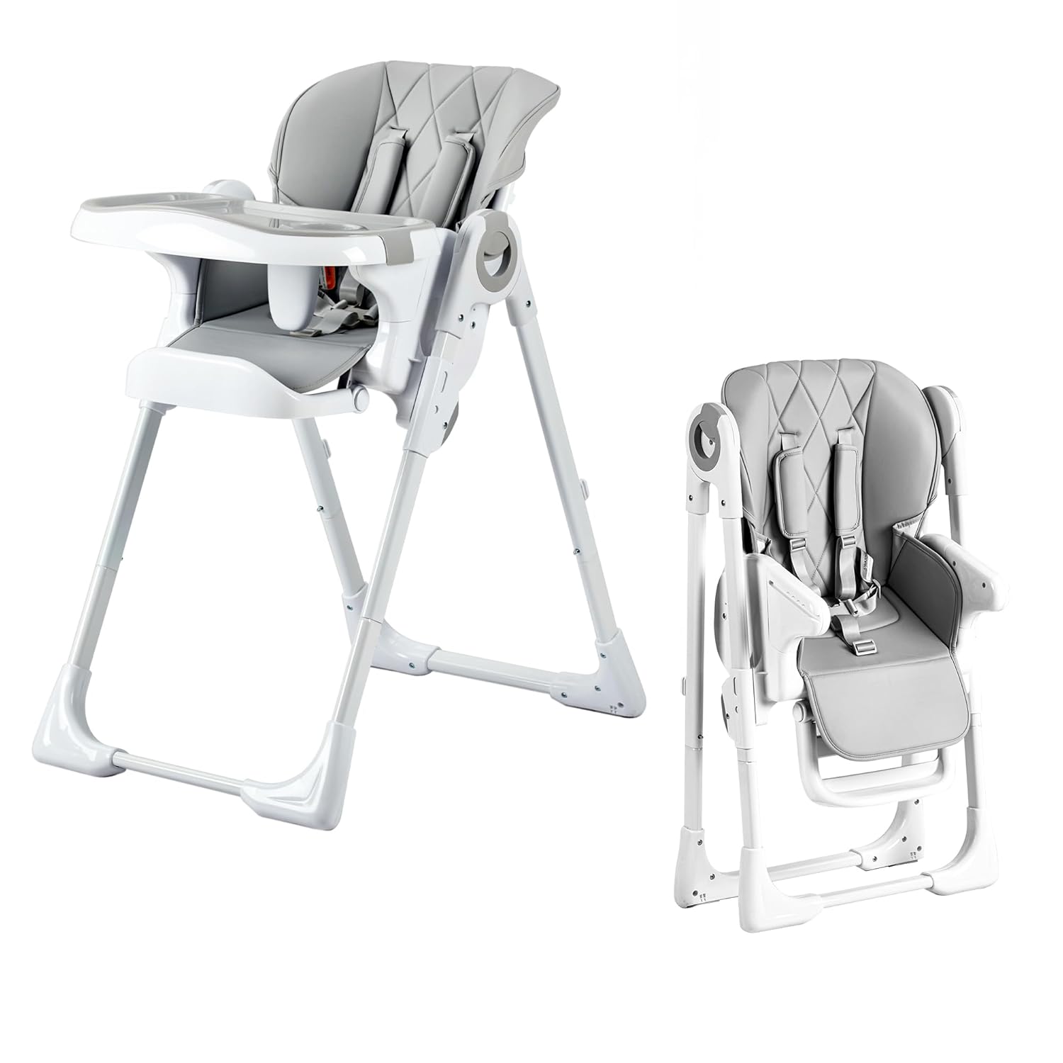 Garvee Baby High Chair Adjustable Infant Highchairs with Removable Tray for Easy Cleaning