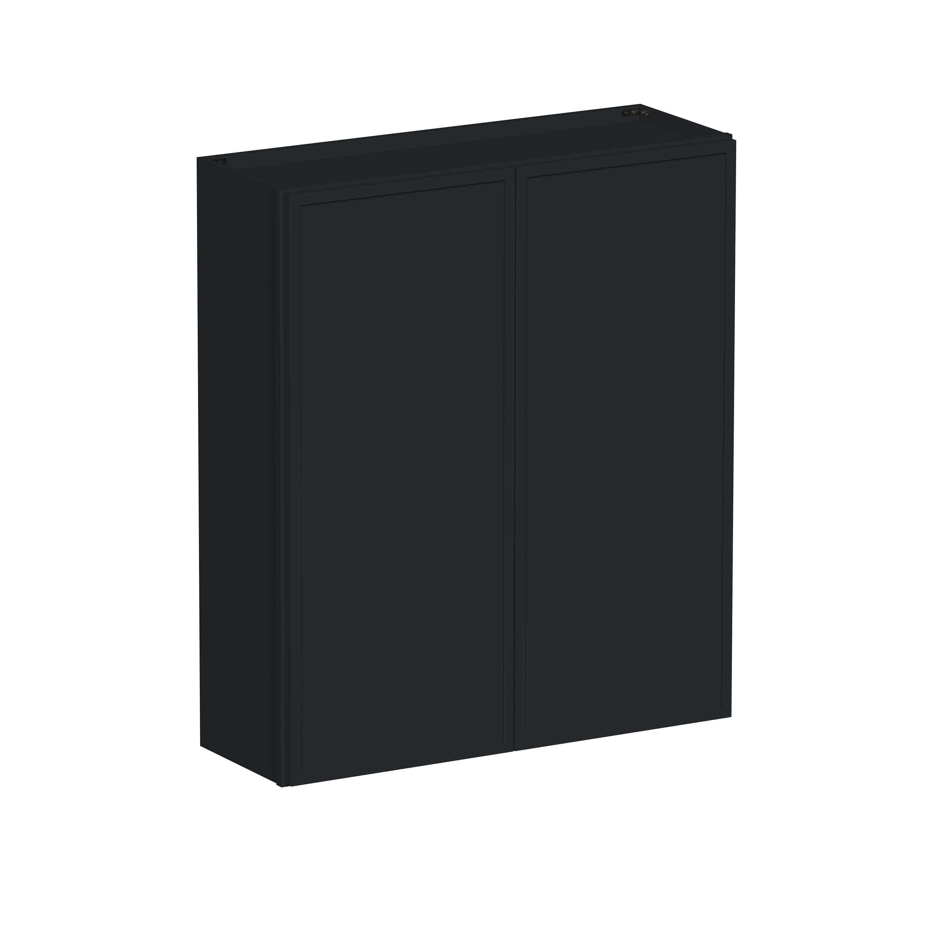 CASAINC 36 in. W x 12 in. D x 42 in. H Plywood Ready to Assemble Wall Kitchen Cabinet in Ebony Black with Full Door