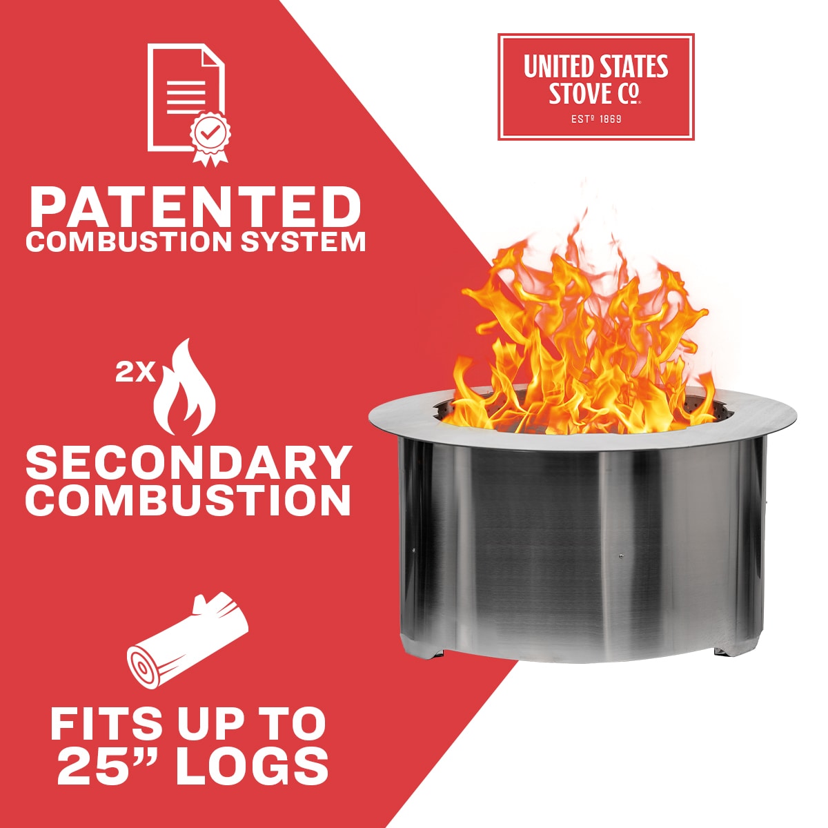 US Stove Company USSLP31 Outdoor-Woodburning-Firepits - View #2