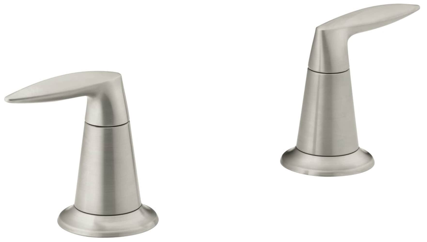 KOHLER T45119-4-BN Vibrant Brushed Nickel 2 -Handle Lever Bathtub Faucet Handle 2 -Pack