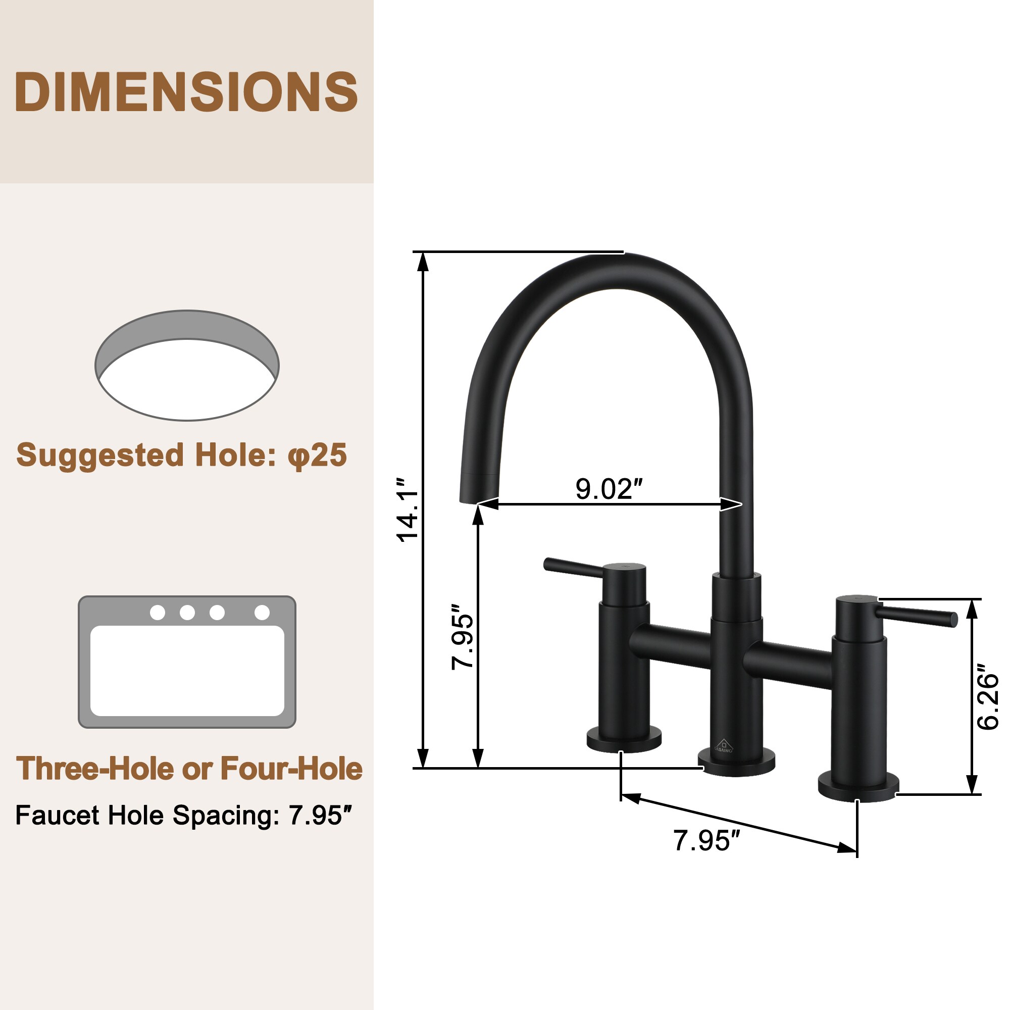 Clihome RCH-BAF6520 Lavatory-Faucets - View #5