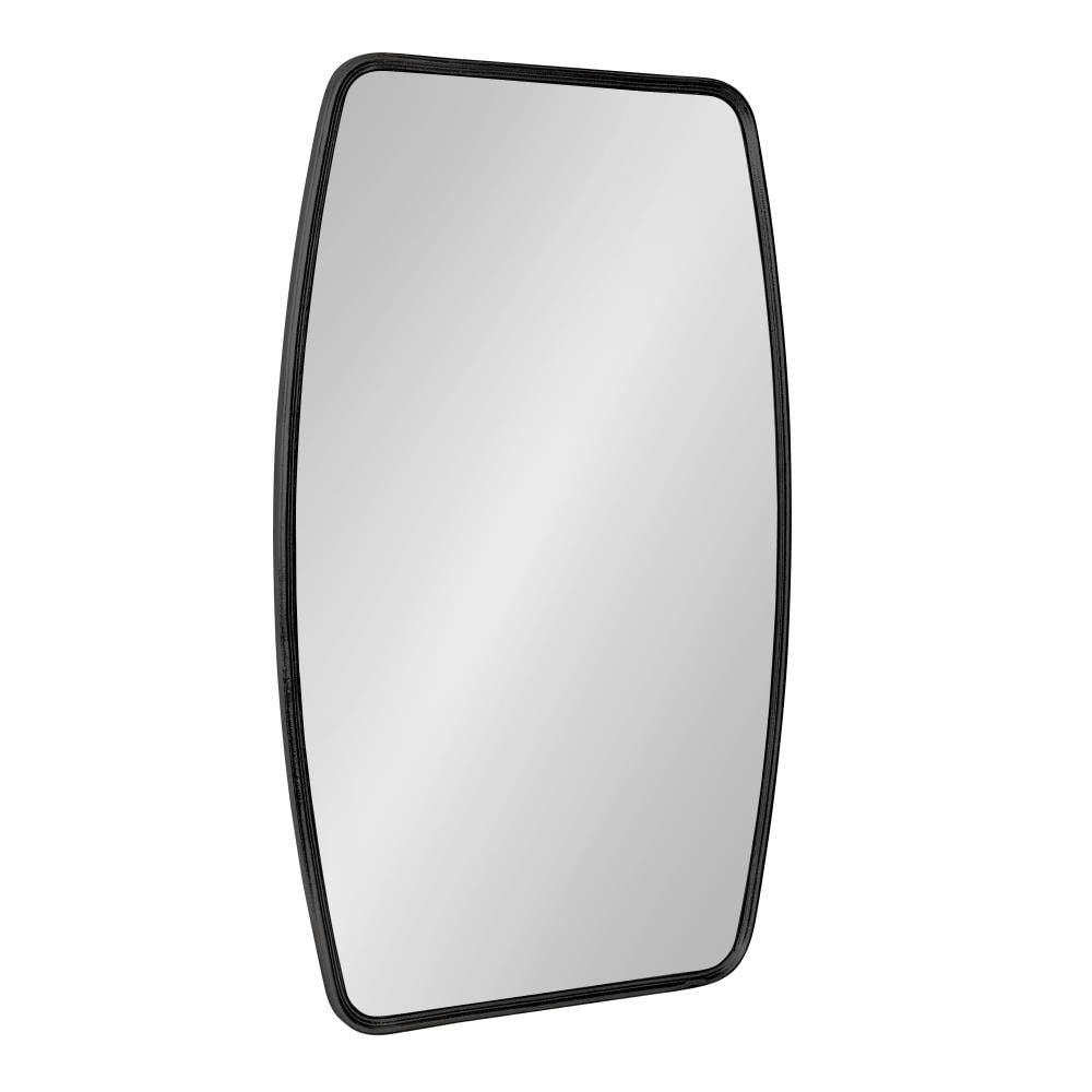 Kate and Laurel 219751 Caskill 20-Inches W x 0.7-Inches H Rectangle Black Framed Wall Mirror