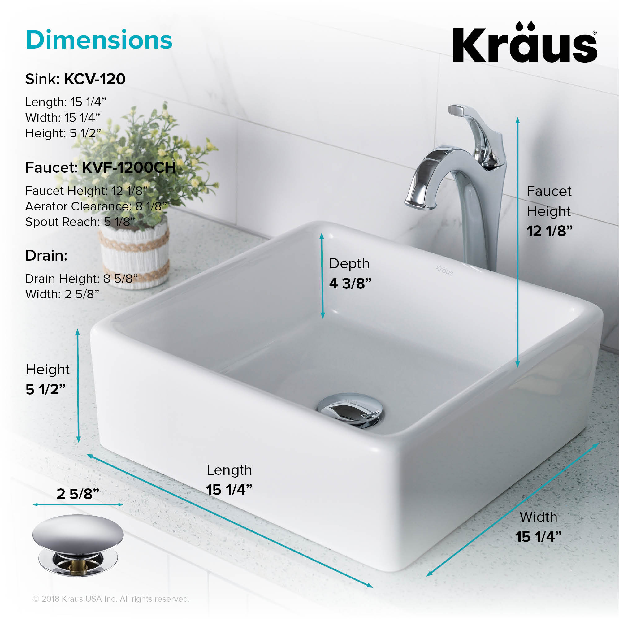 Kraus C-KCV-120-1200CH Bath-Sink - View #6