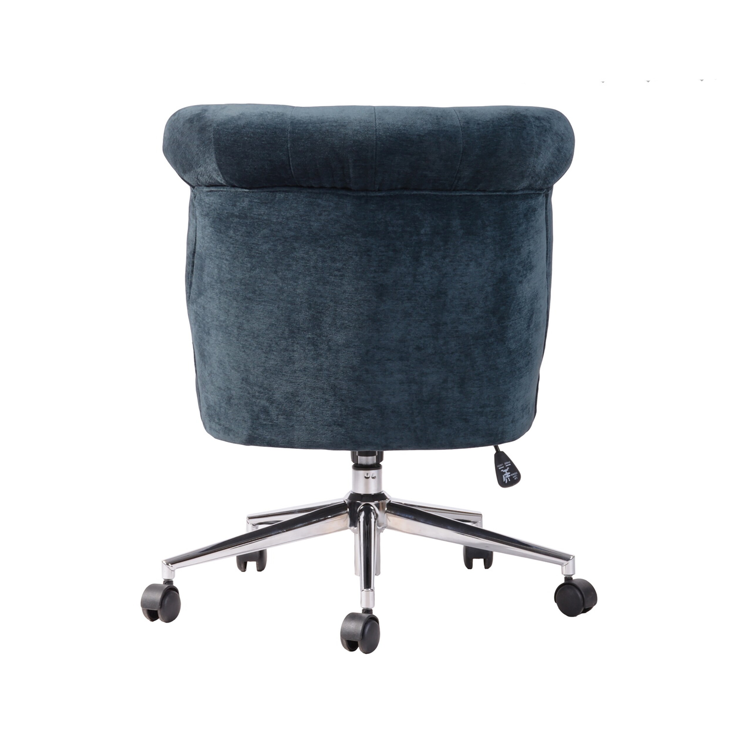 navy blue velvet declan upholstered office chair