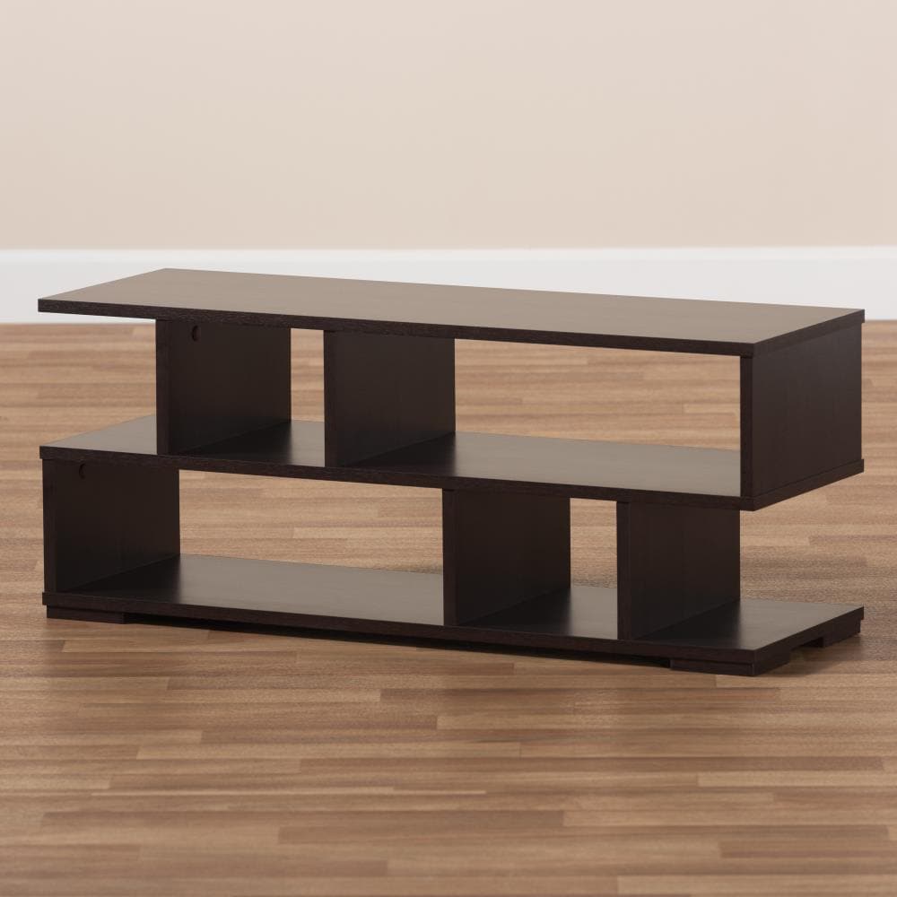 Baxton Studio Arne Modern Contemporary Dark Brown TV Stand