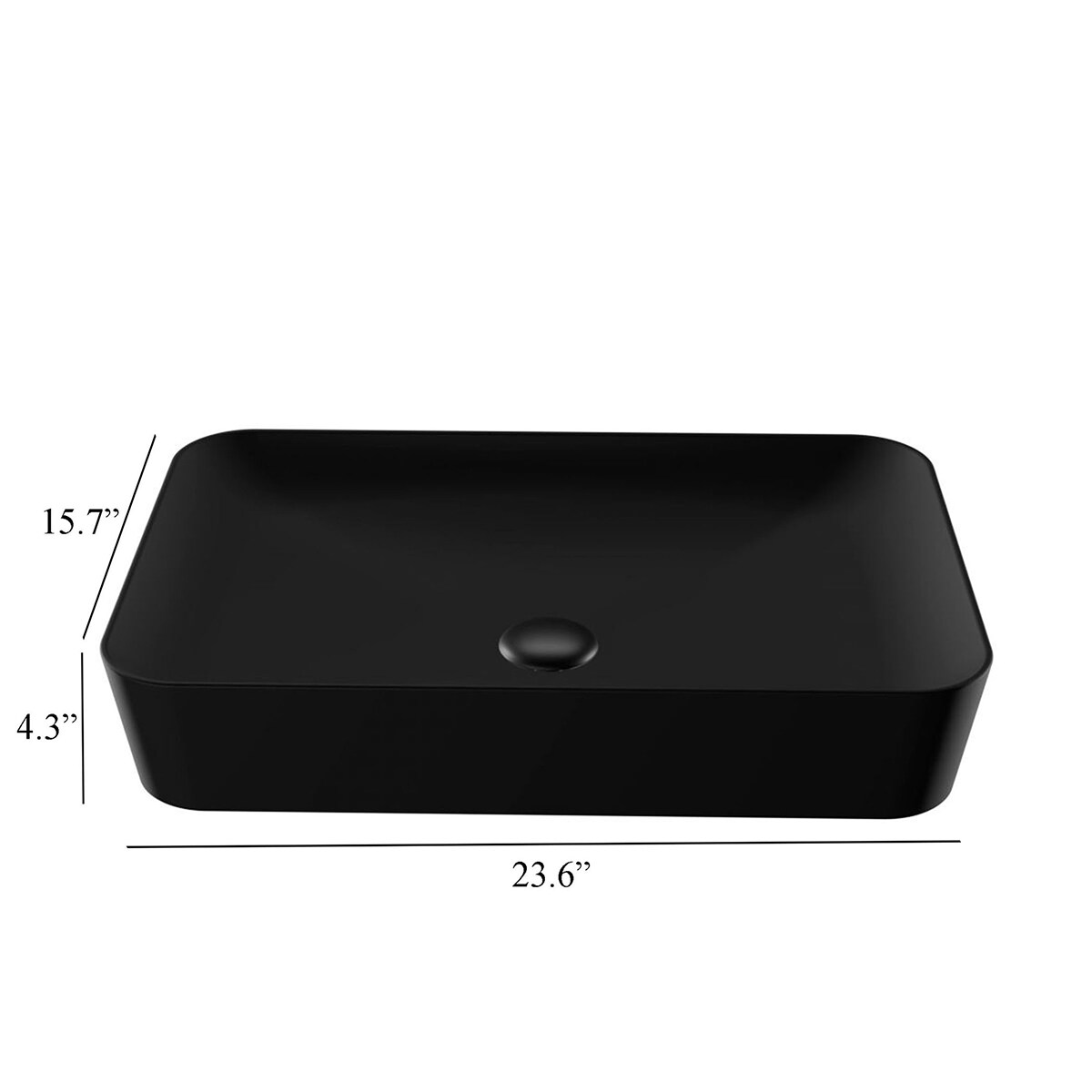 WS Bath Collections ULTRA UL 060 BG Bath-Sink - View #6