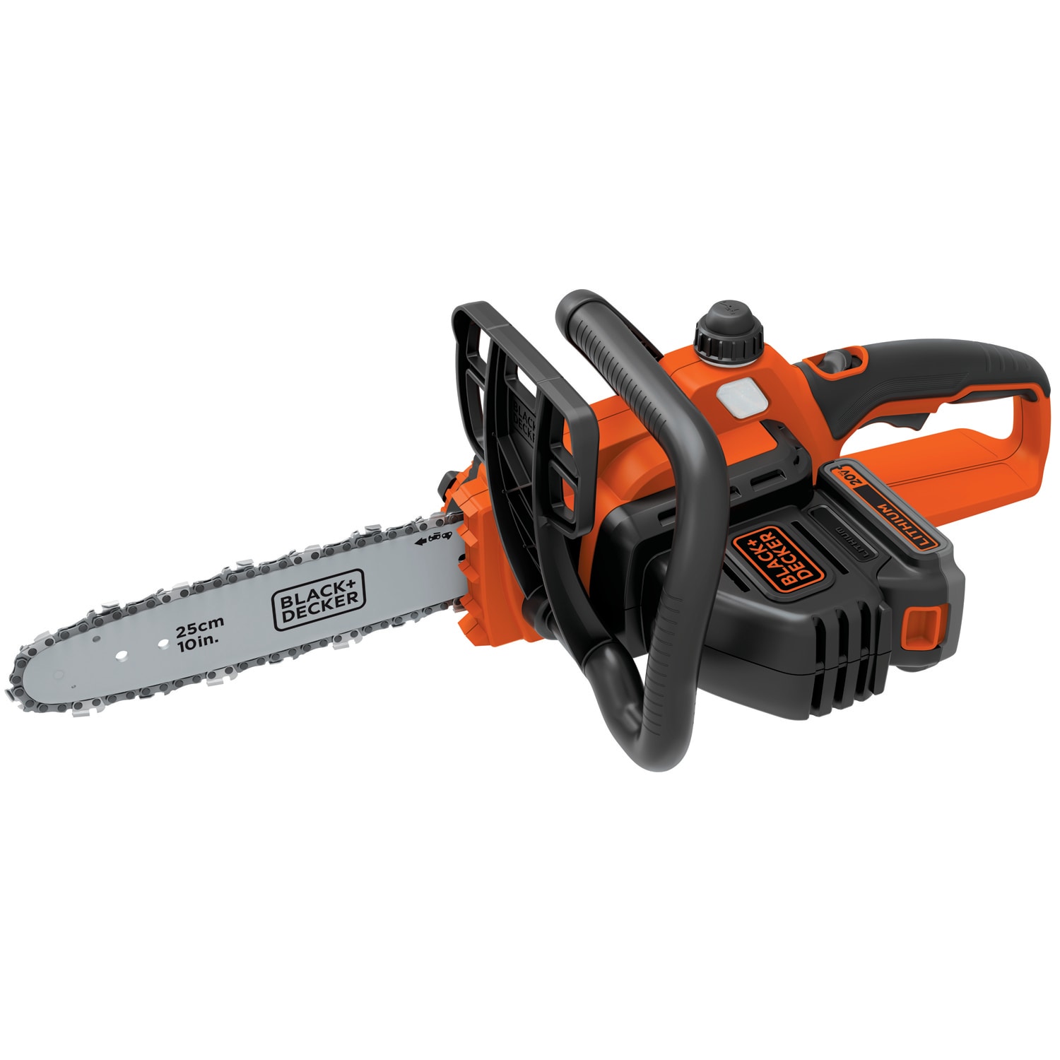 BLACK+DECKER 20V MAX Alligator Lopper Cordless Chainsaw with Lithium  Battery 2.0 Amp Hour (LLP120B & LBXR2020-OPE)