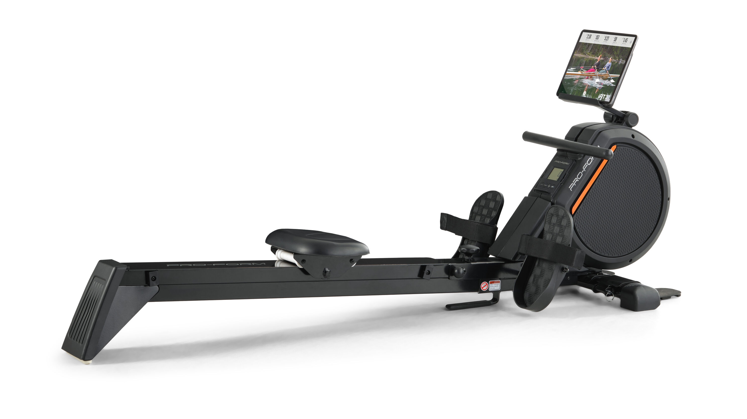 ProForm 550 R Magnetic Rowing Machine with LCD Display, 8 Resistance  Levels, Adjustable Foot Straps - Black in the Rowing Machines department at