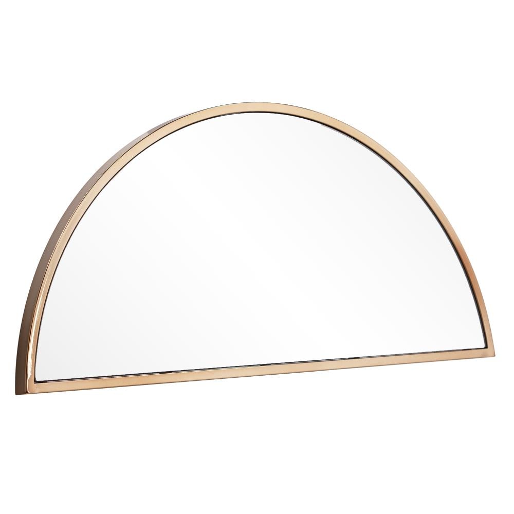 Boston Loft Furnishings WS5502 Holly and Martin Wyndowlyn 30-Inches W x 14-Inches H Arch Champagne Polished Wall Mirror
