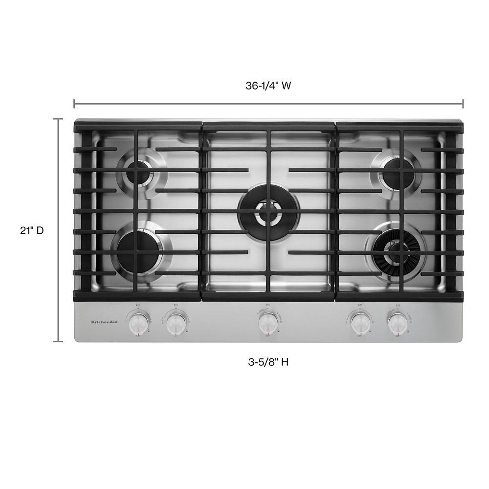 KitchenAid 36-in 400-CFM Convertible Stainless Steel Wall-Mounted