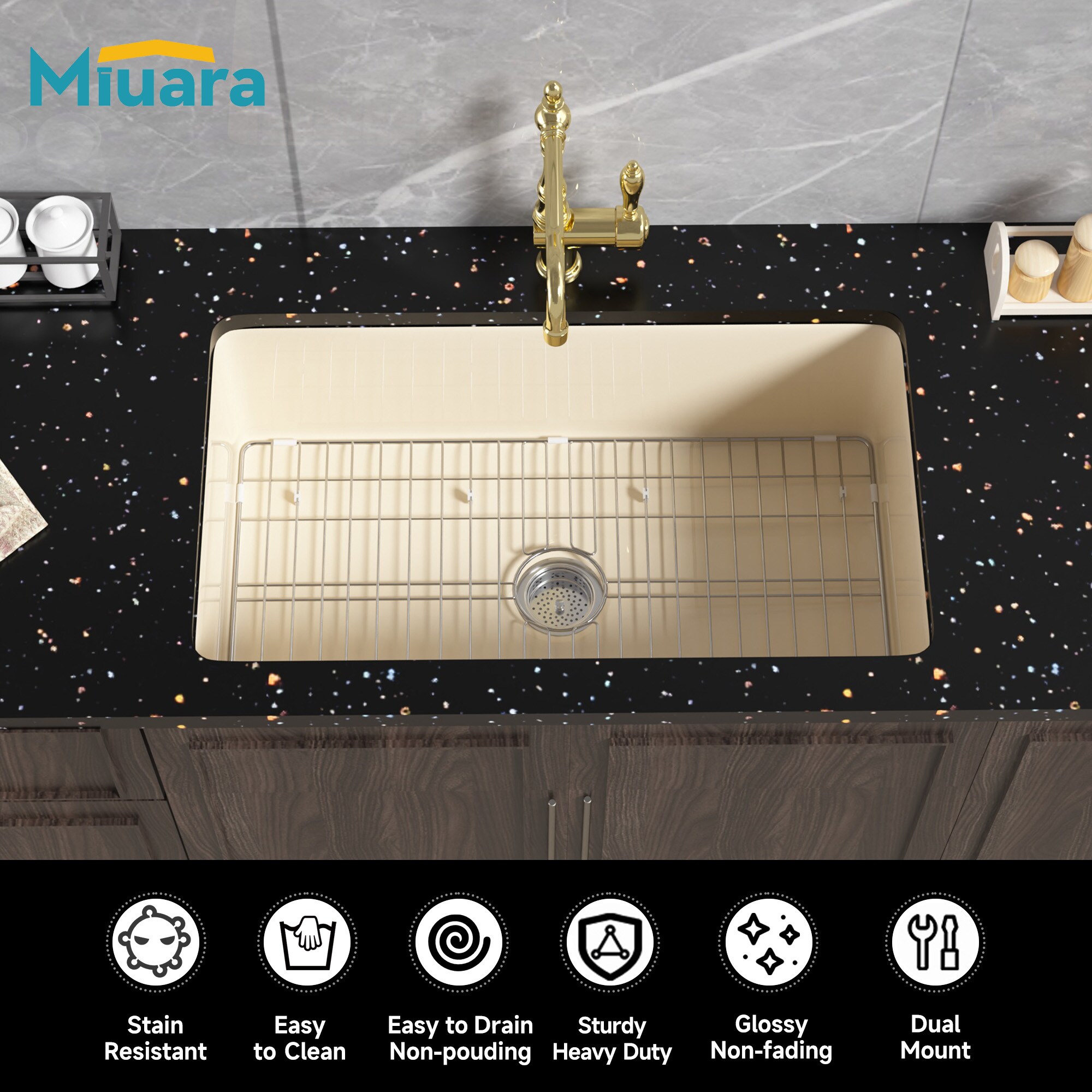 Miuara MH-321910-BN Kitchen-Sinks - View #3