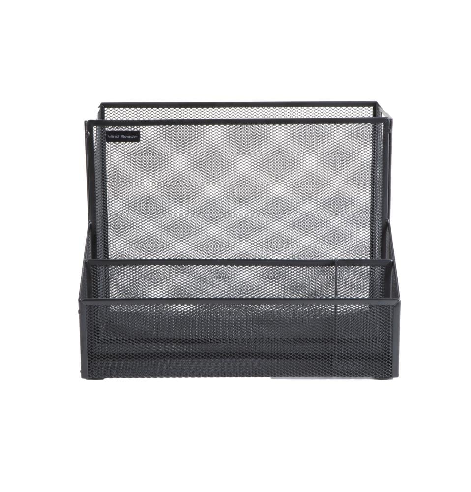 Mind Reader Metal Mesh Large File Organizer Storage Basket For A4 Paper,  Legal Documents, Folder and Magazine Holder, Office Organization, Black in  the Office Accessories department at