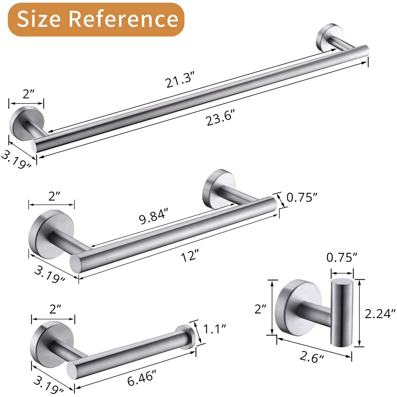 Tatayosi XH-156244 Decorative-Bath-Hardware-Kits - View #6