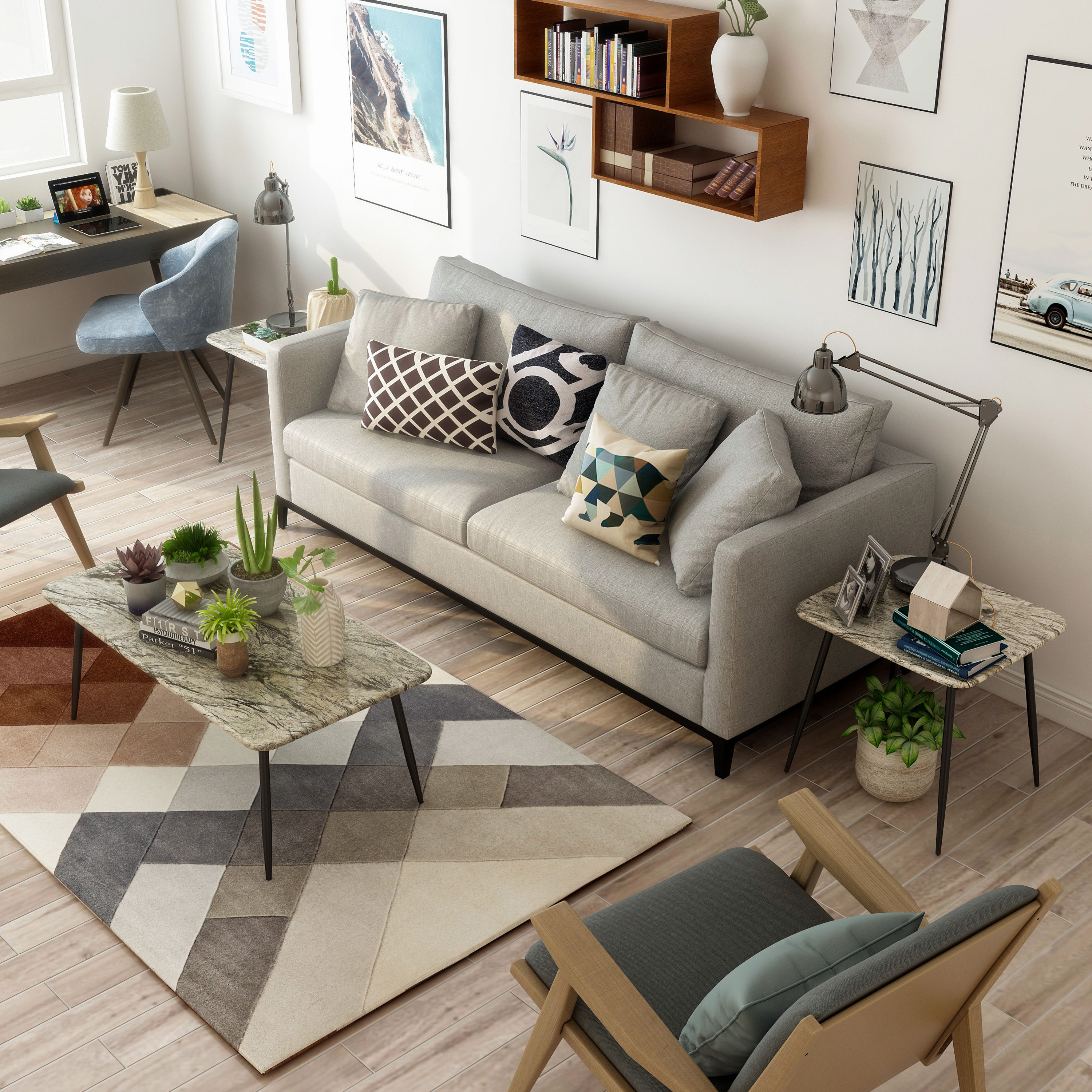 Furniture of America IDF-4366-3PK Accent-Table-Sets - View #3