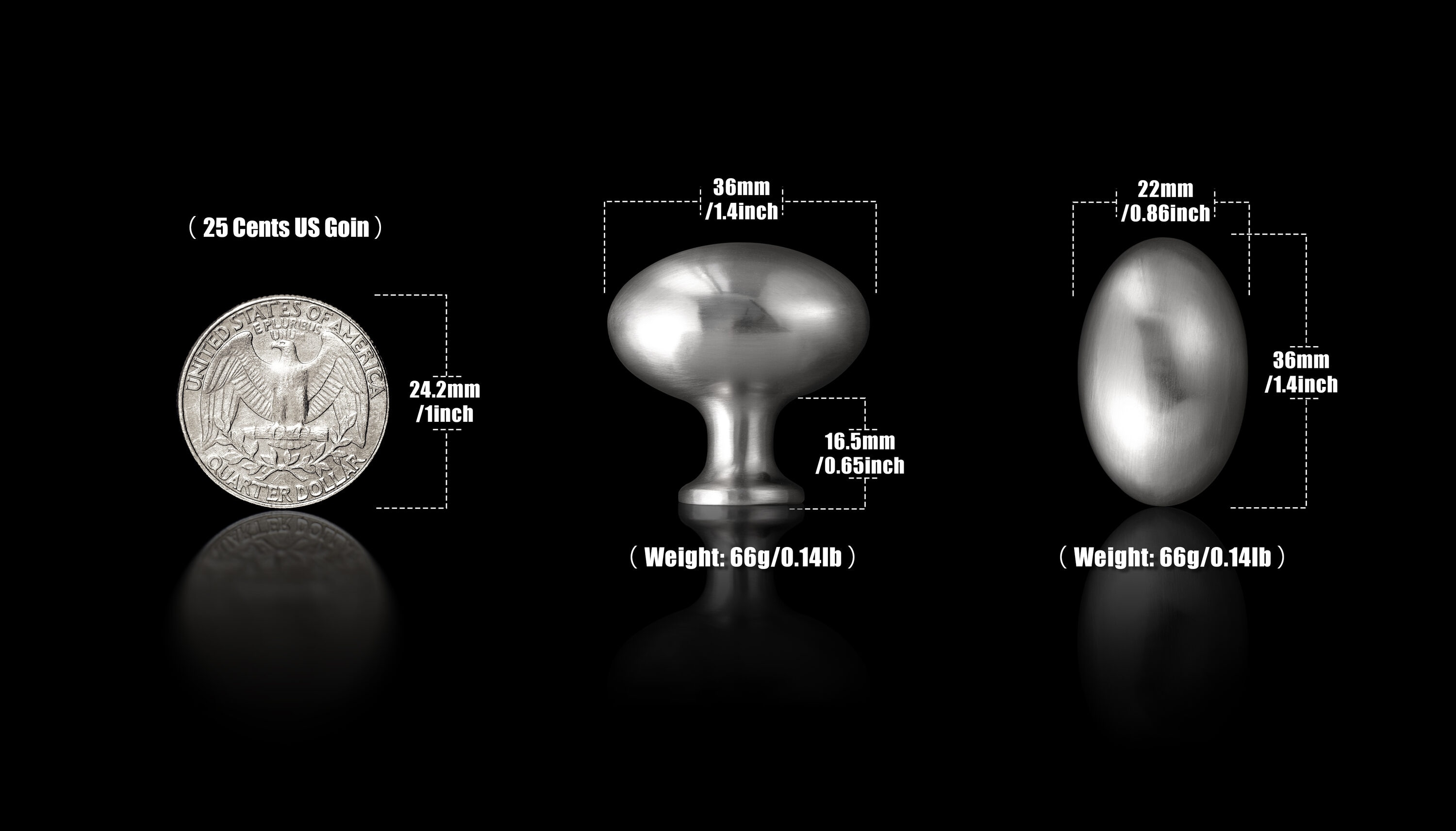 Miaokesen 6175LN-DK Cabinet-Knobs - View #3