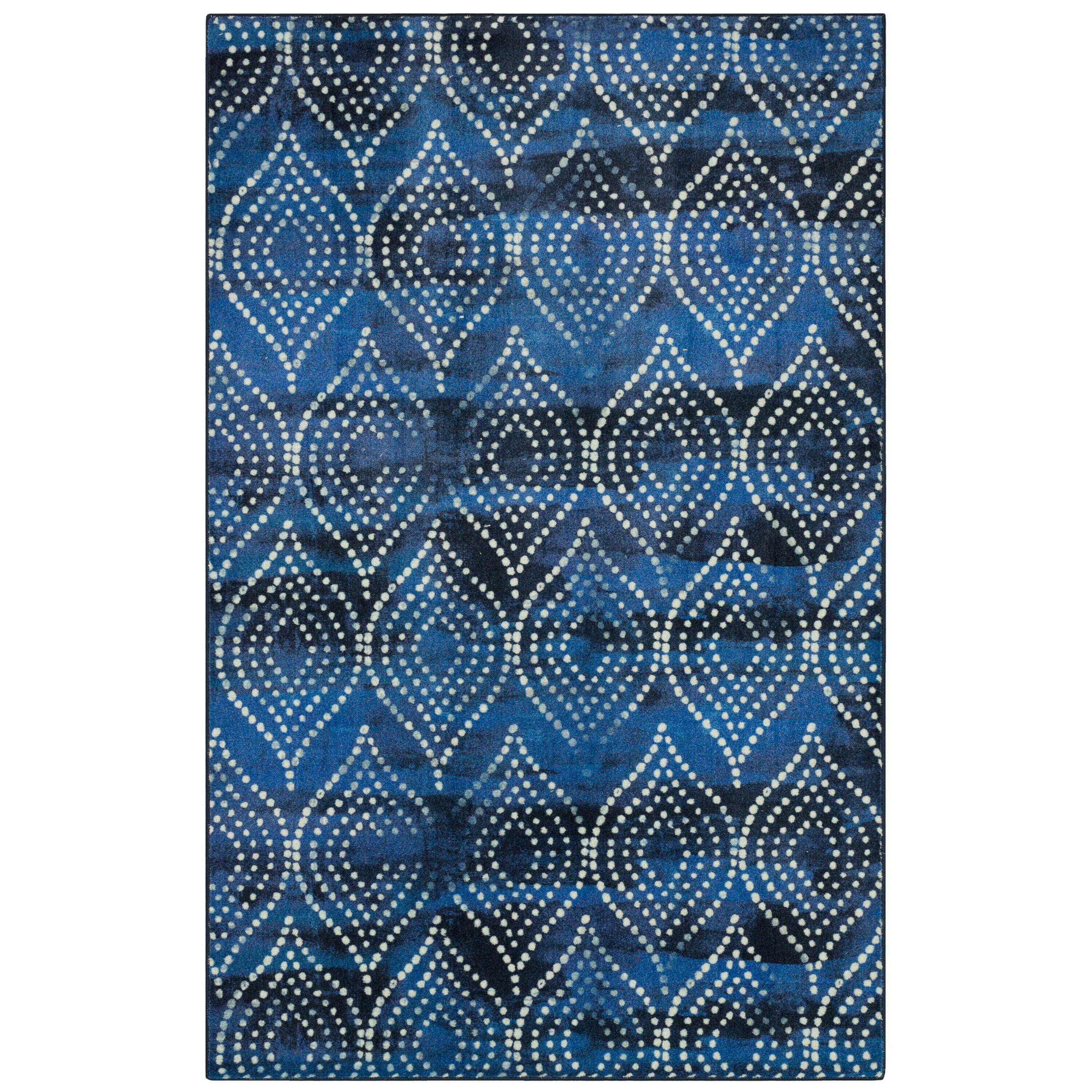 Mohawk Prismatic Dotted Ogee 8' x 10' Area Rug - Navy