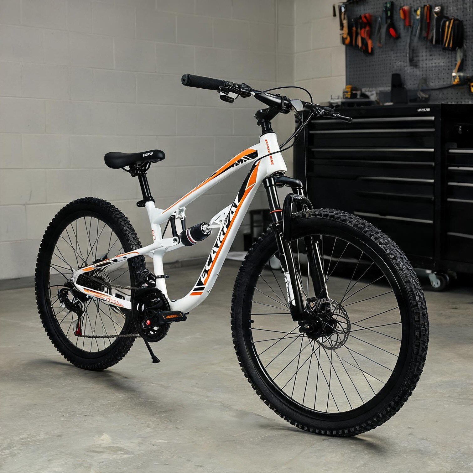 Naturefalls Steel Frame Outdoor Bikes with Soft White and 21-Speed Gear System Alloy Rims