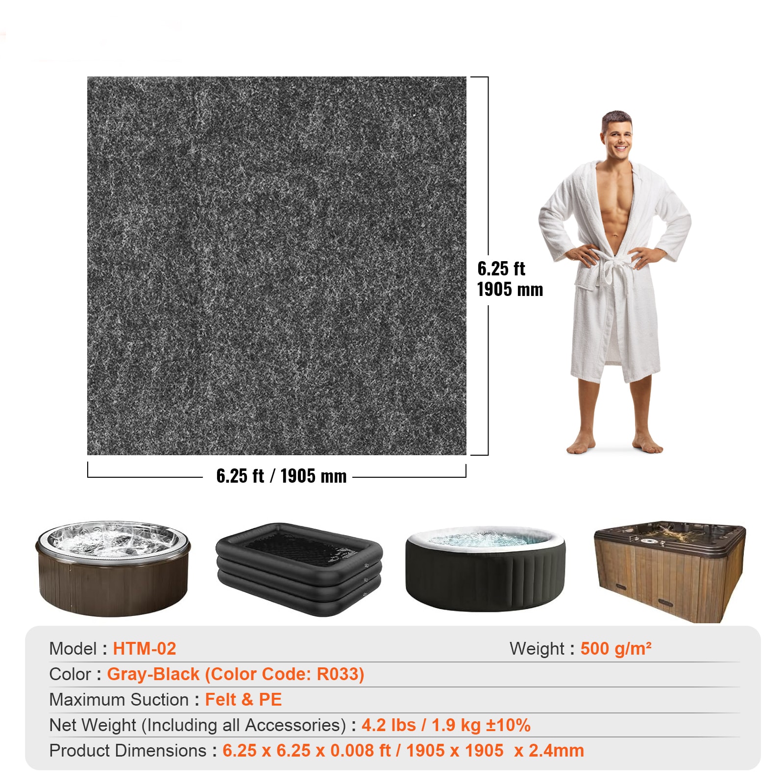 VEVOR RSYGDTDFX75XYQ0Y6V0 Carpet-Panel - View #5