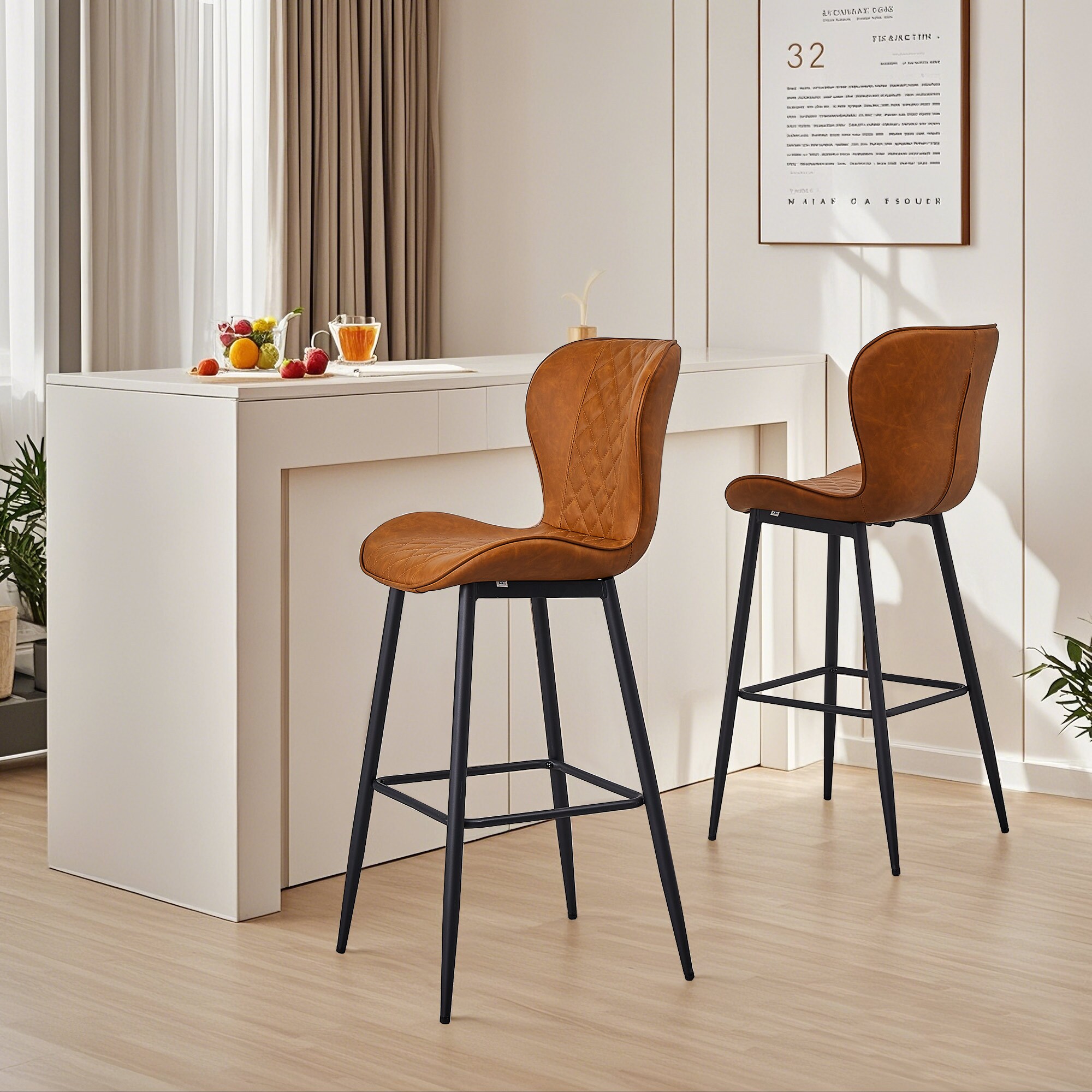 Vecelo LOE-CC01-BRN stools - View #3