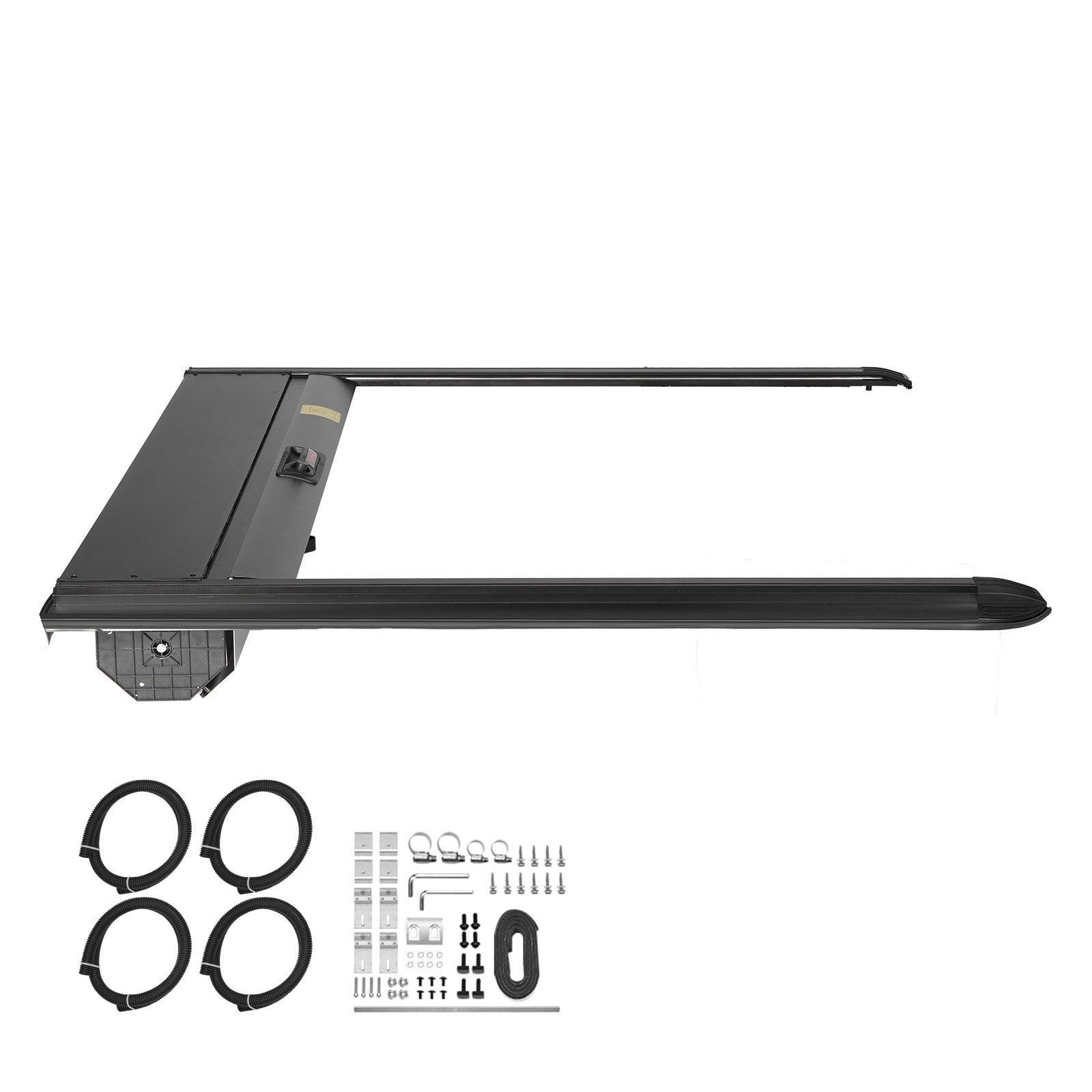 SVOPES SVOPESSSHBXGZ13332V0 Retractable Hard Tonneau Cover. 5.7 ft Bed Cover with Integrated Drainage System for 2021-2024 Dodge Ram 1500 Crew Cab. Durable Cover with Dual Locking Mechanism and T-Slot Design