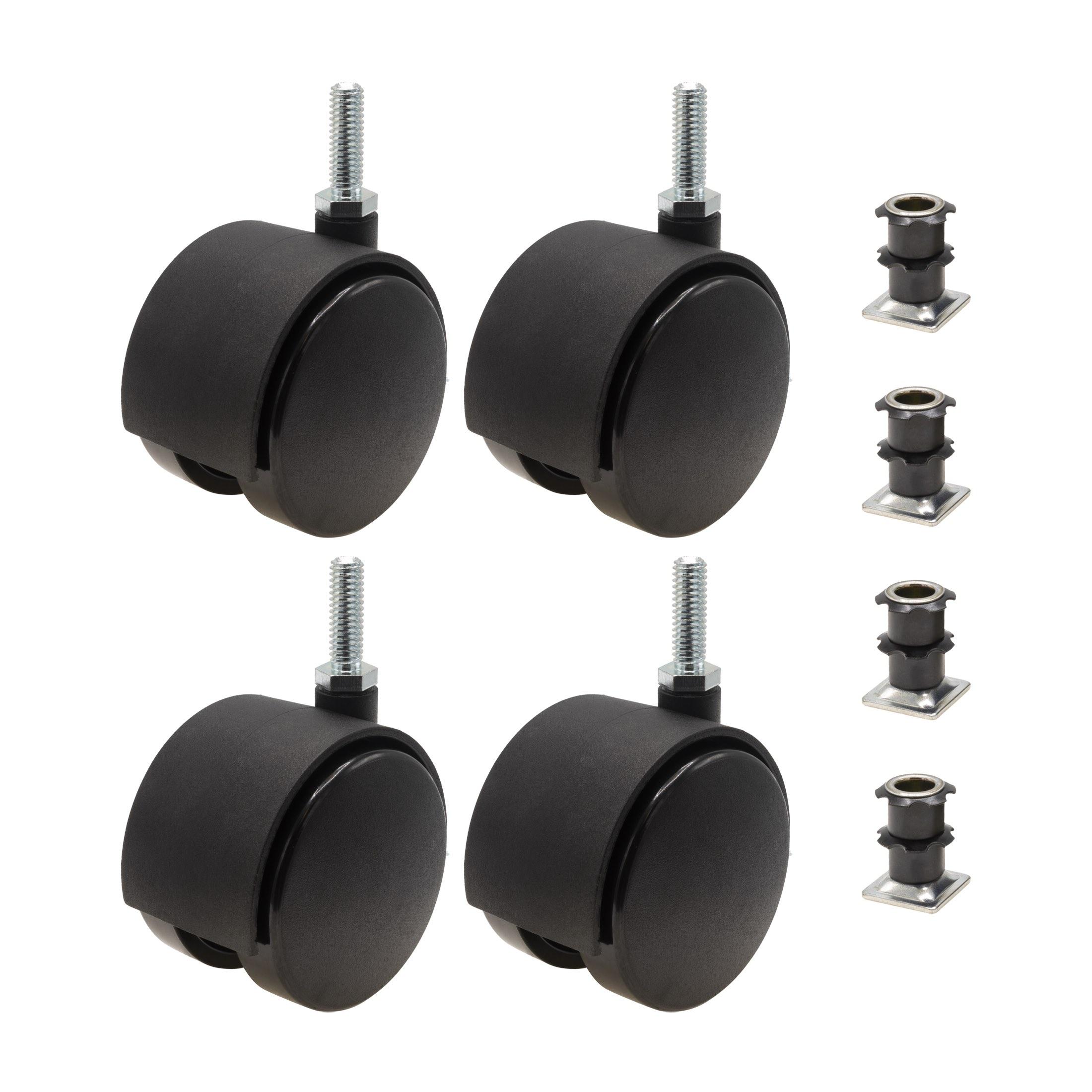 Outwater 3P1.14.00158 2-3/8-in Rubber Swivel Caster